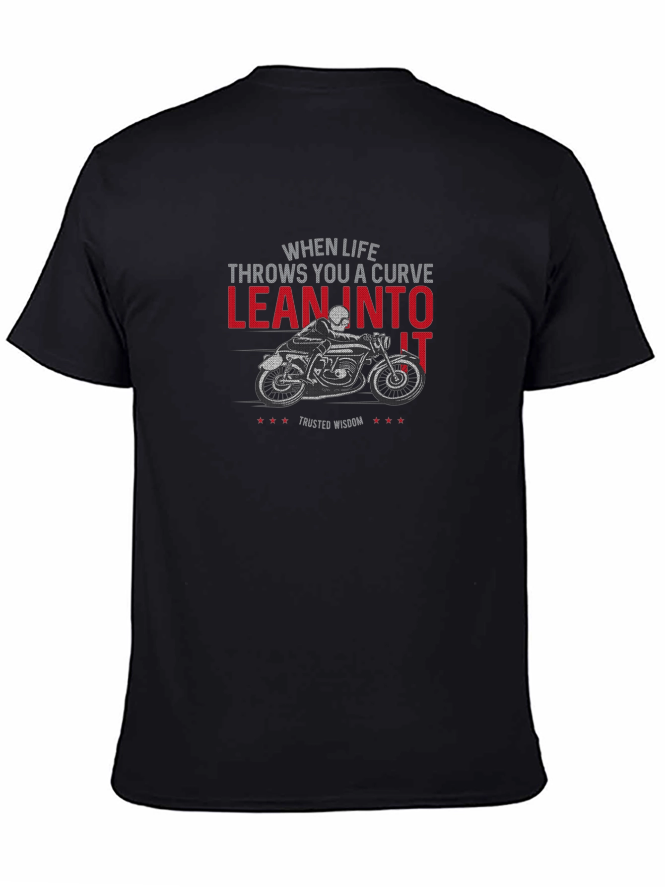 Lean Into It Motorcycle Graphic T-Shirt