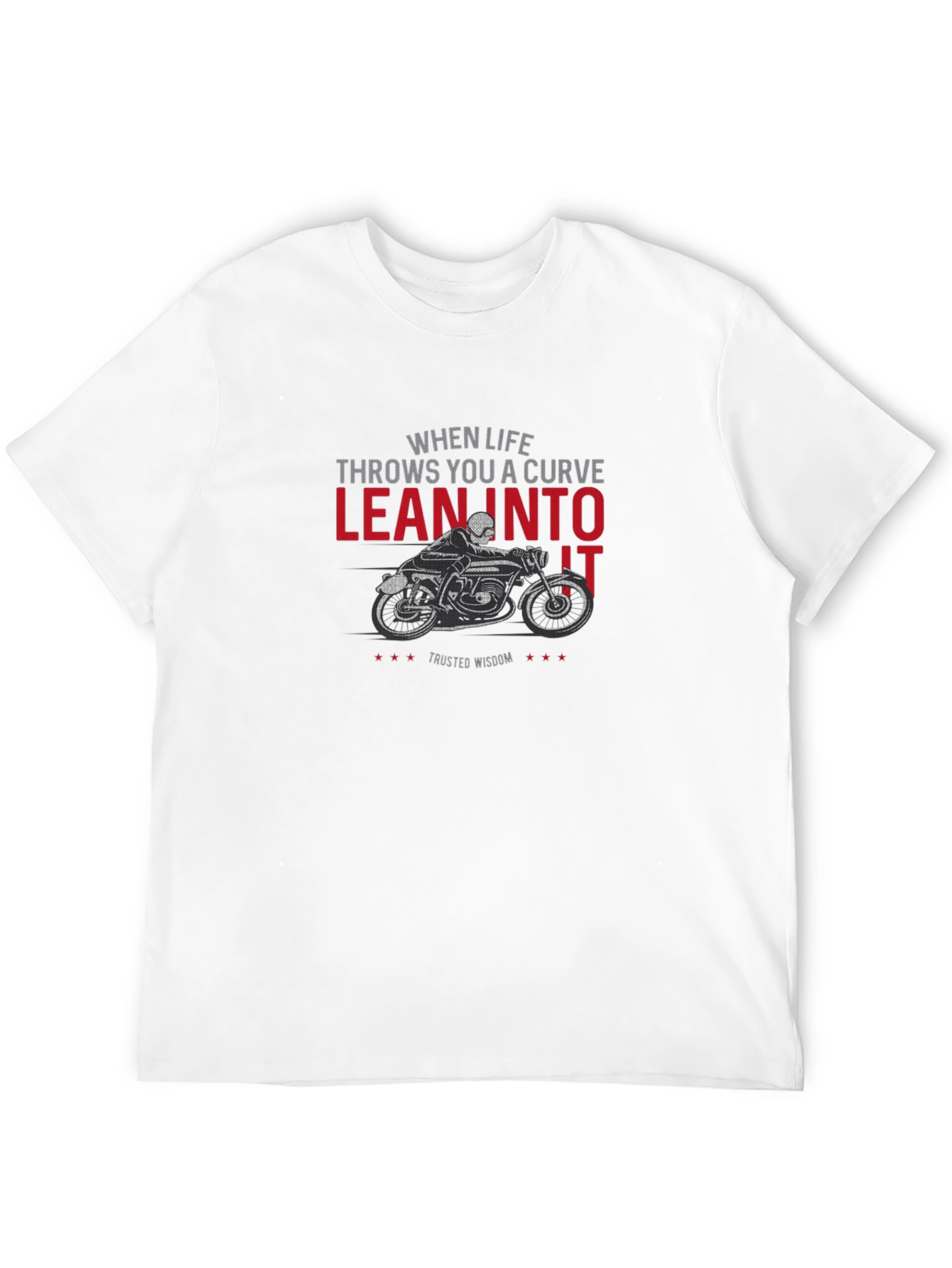 Lean Into It Motorcycle Graphic T-Shirt