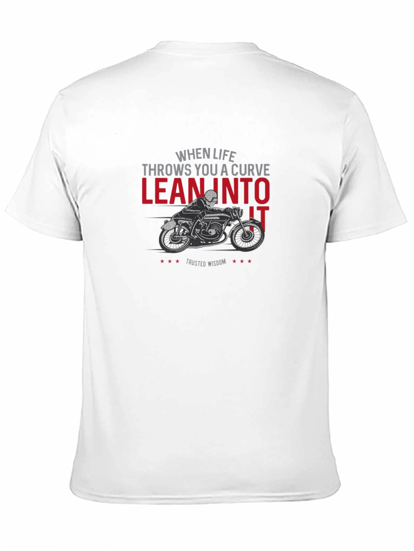 Lean Into It Motorcycle Graphic T-Shirt