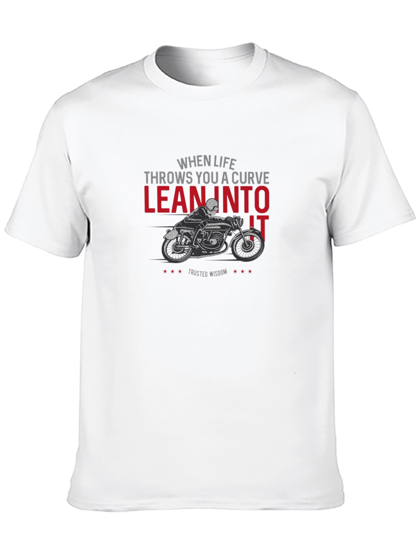 Lean Into It Motorcycle Graphic T-Shirt