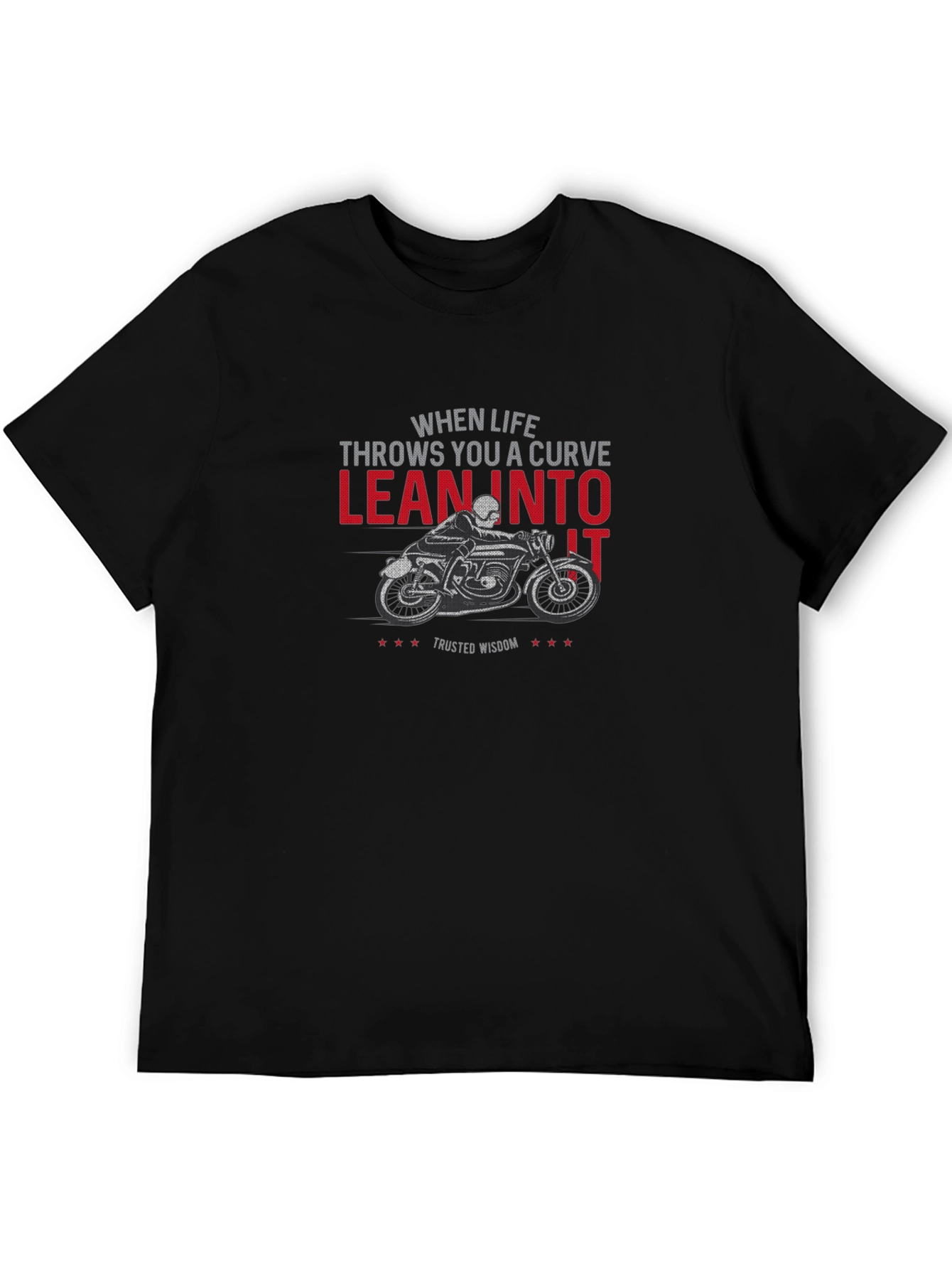 Lean Into It Motorcycle Graphic T-Shirt