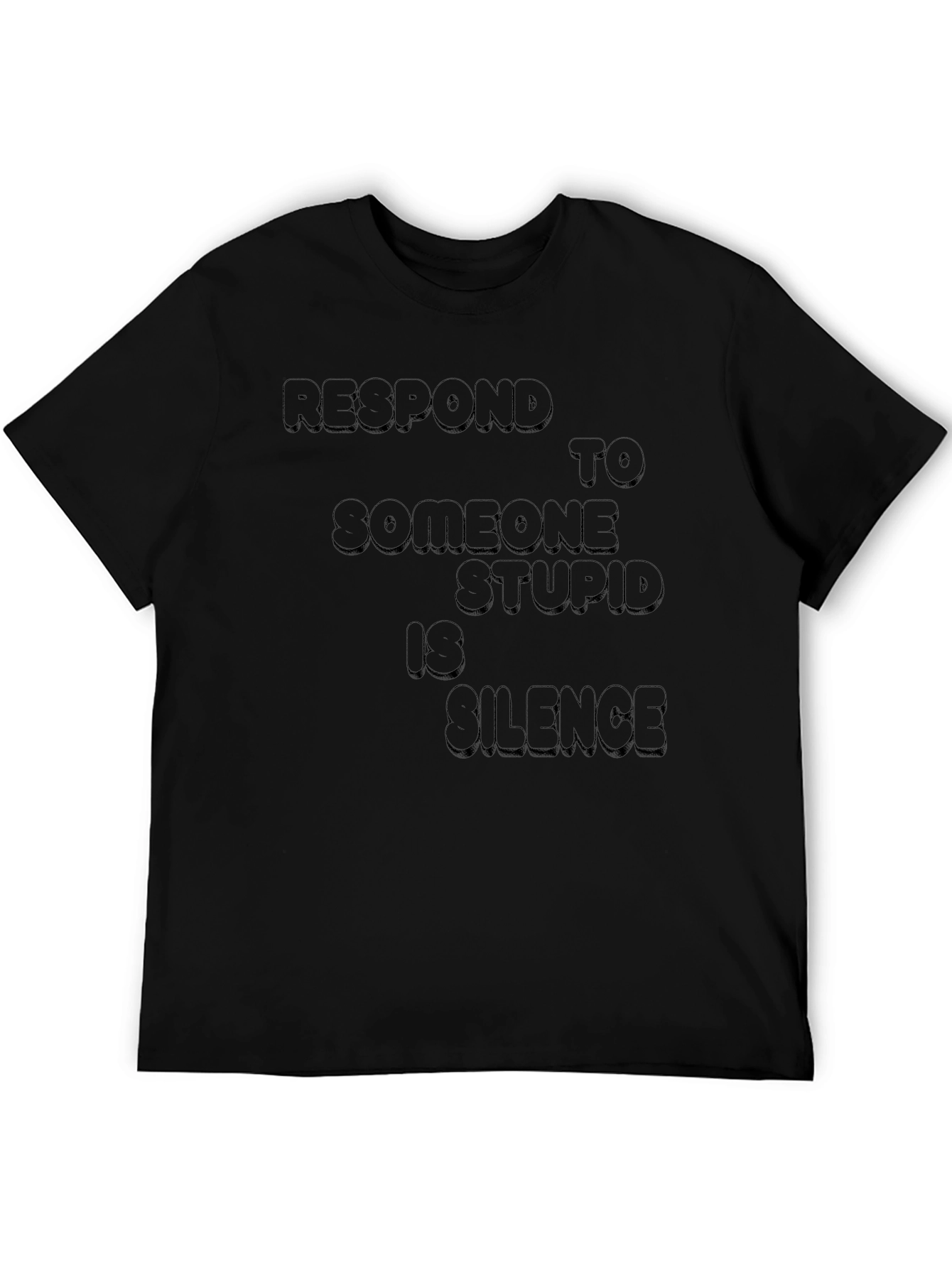 Respond Silence Black T-Shirt