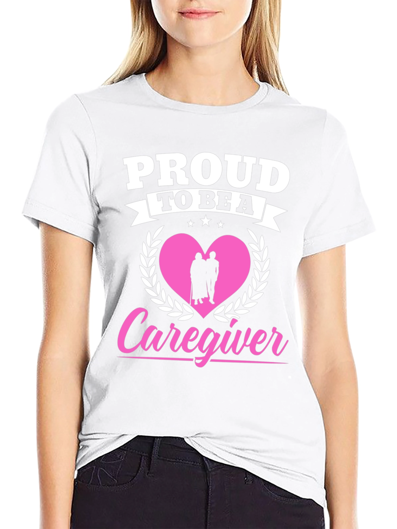 Proud Caregiver Graphic T-Shirt