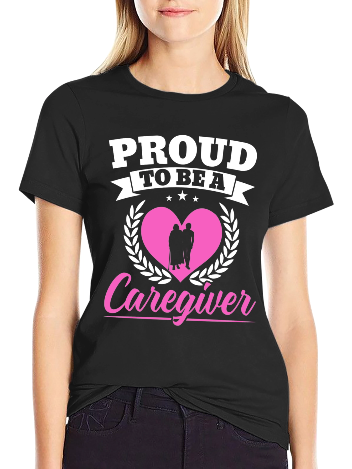 Proud Caregiver Graphic T-Shirt