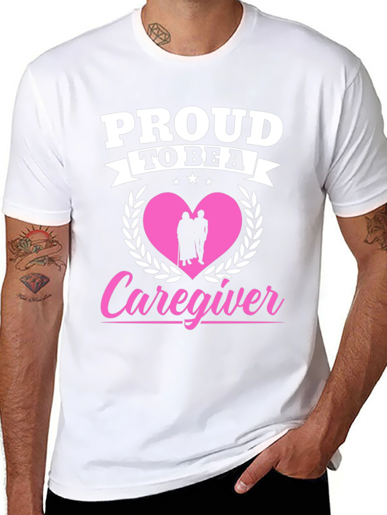 Proud Caregiver Graphic T-Shirt