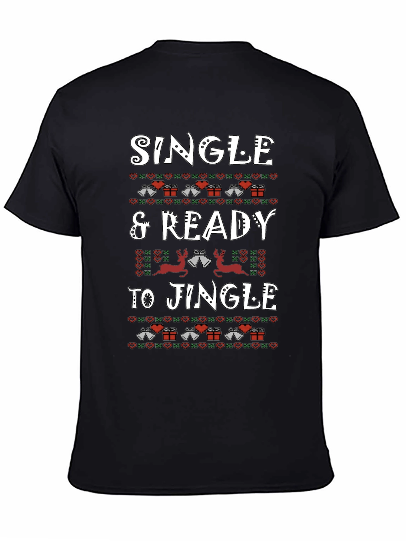 Single & Ready to Jingle Christmas Graphic Tee