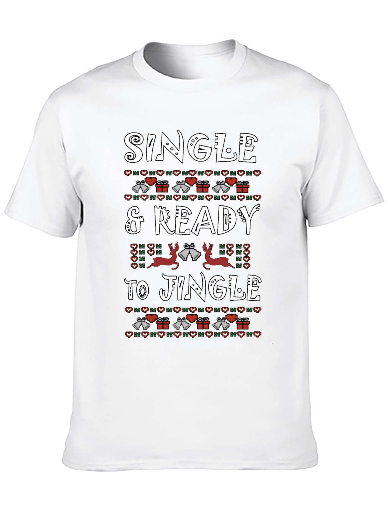 Single & Ready to Jingle Christmas Graphic Tee