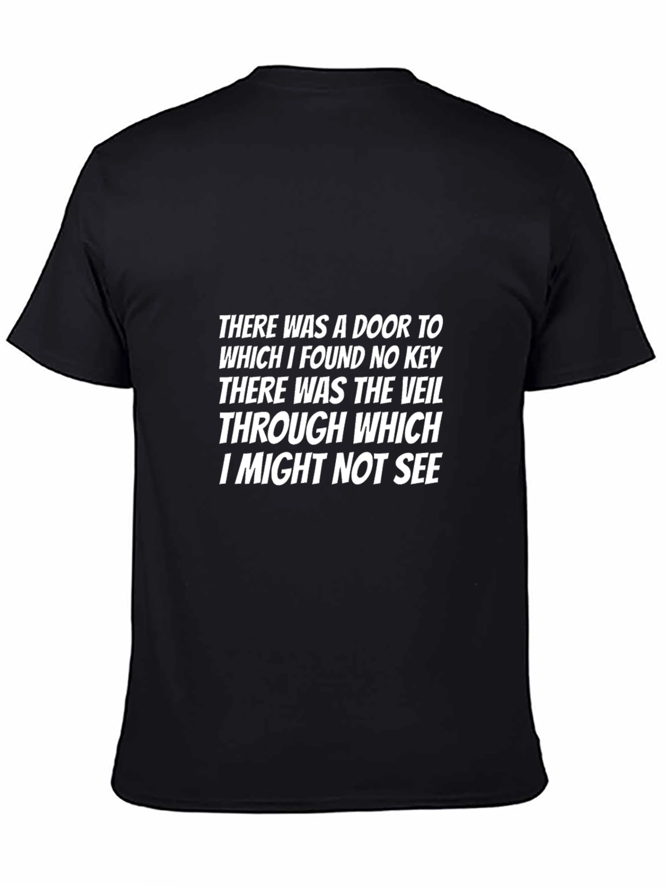 Poetic Mystery T-Shirt: Door and Veil Design