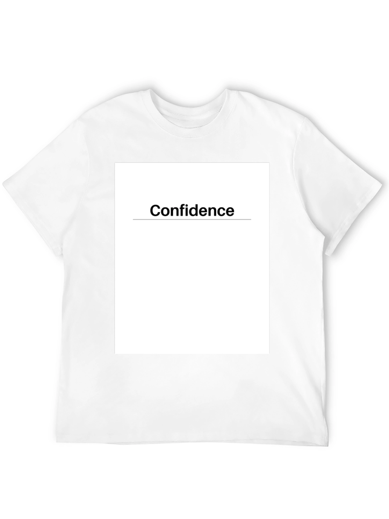 Confidence Graphic Tee - Black Cotton T-Shirt