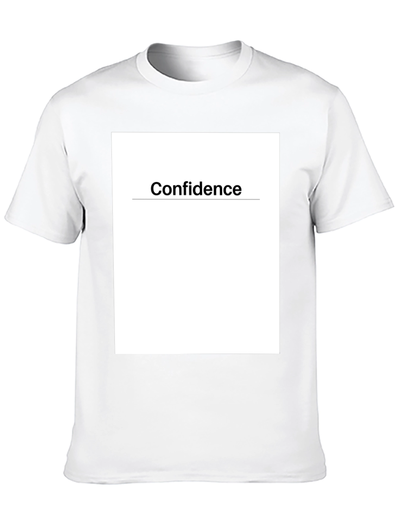 Confidence Graphic Tee - Black Cotton T-Shirt