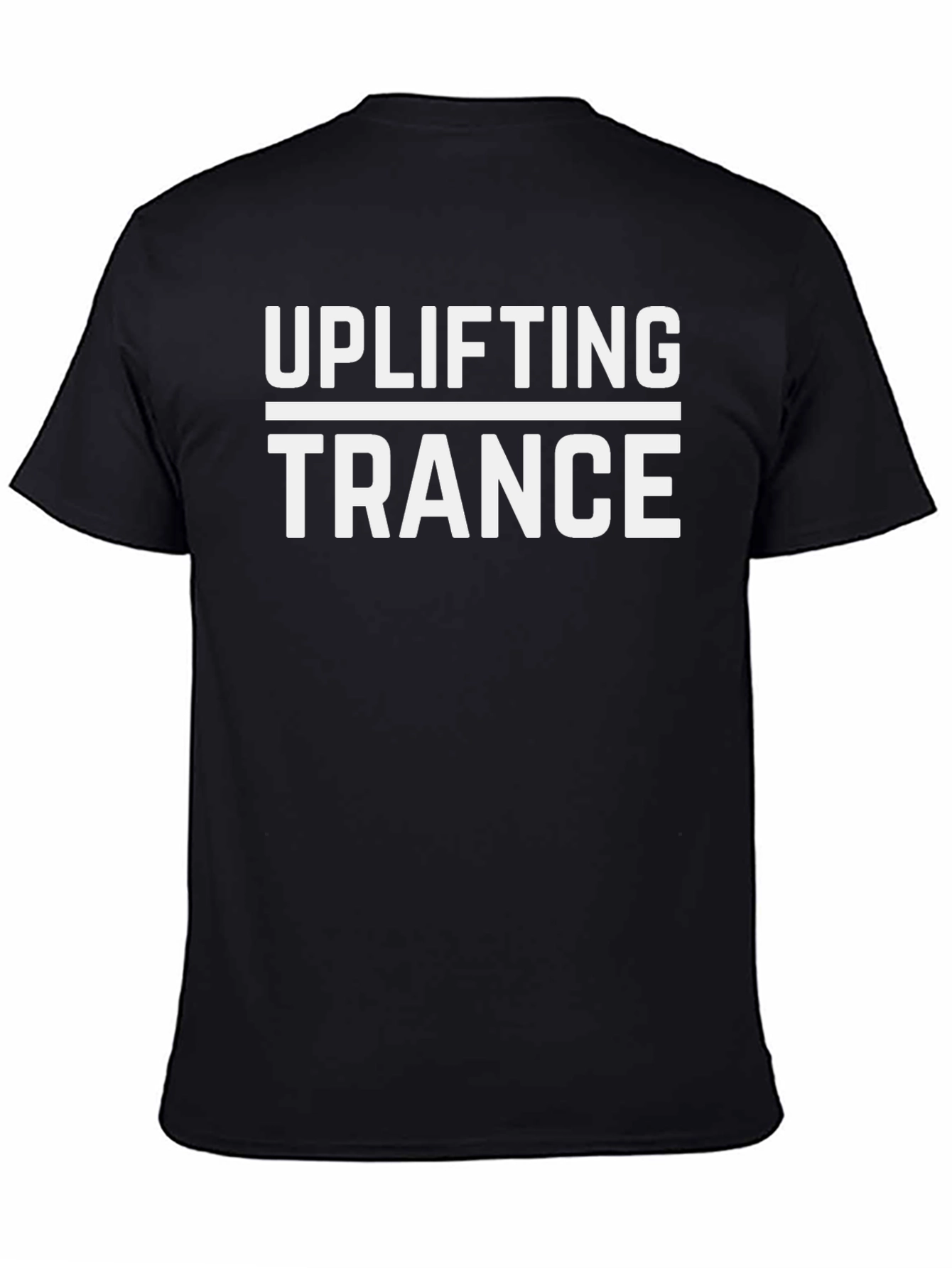 Uplifting Trance Graphic Tee - Black Cotton T-Shirt