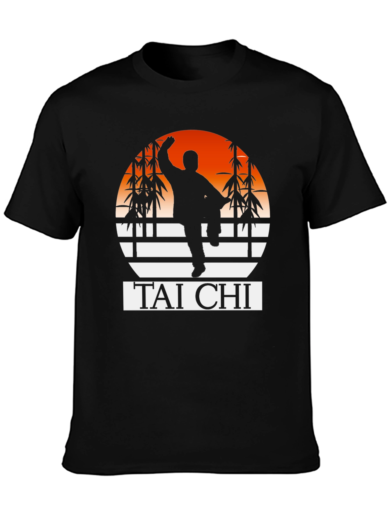 Tai Chi Sunset Graphic T-Shirt - Martial Arts Tee