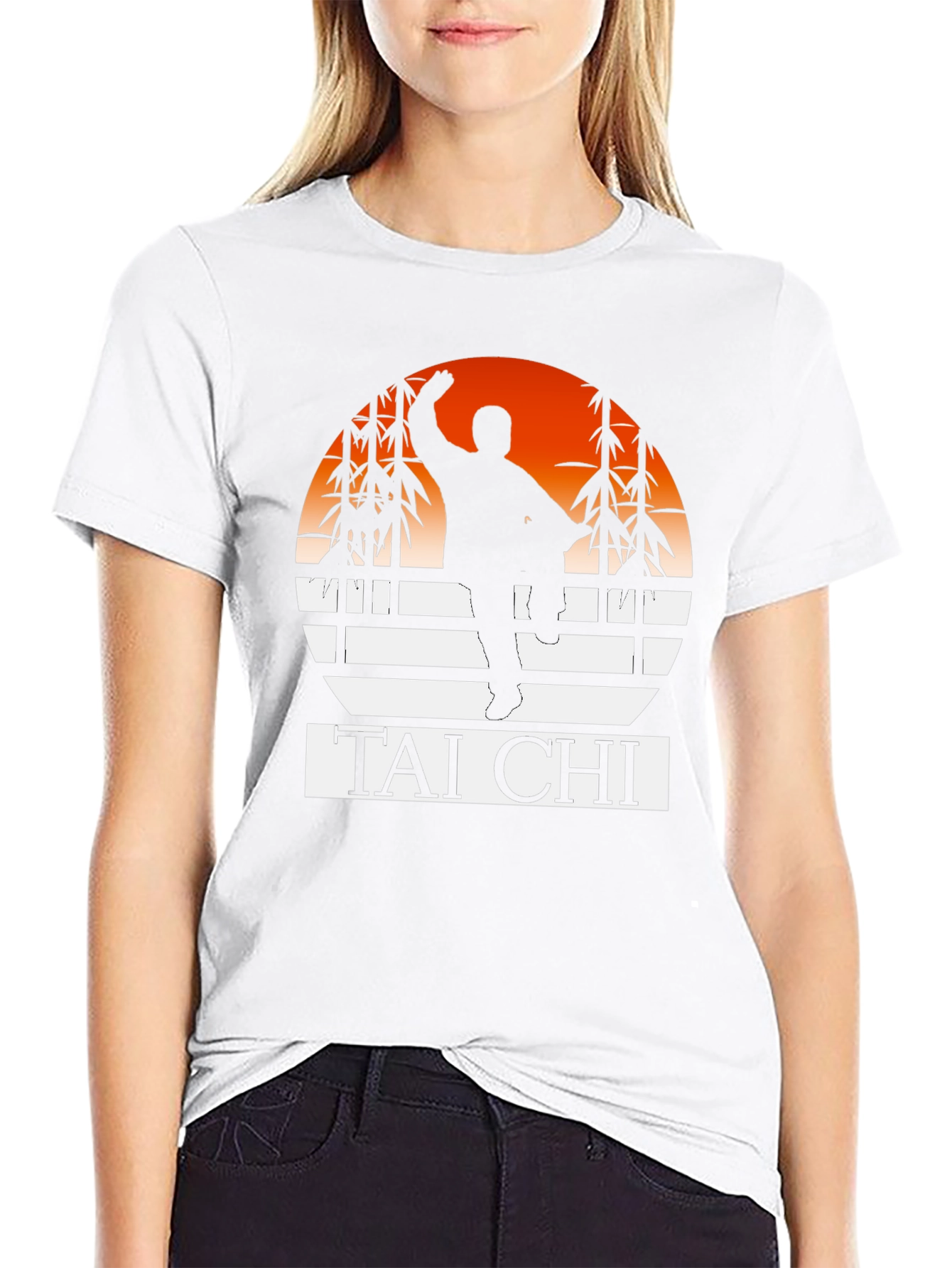 Tai Chi Sunset Graphic T-Shirt - Martial Arts Tee