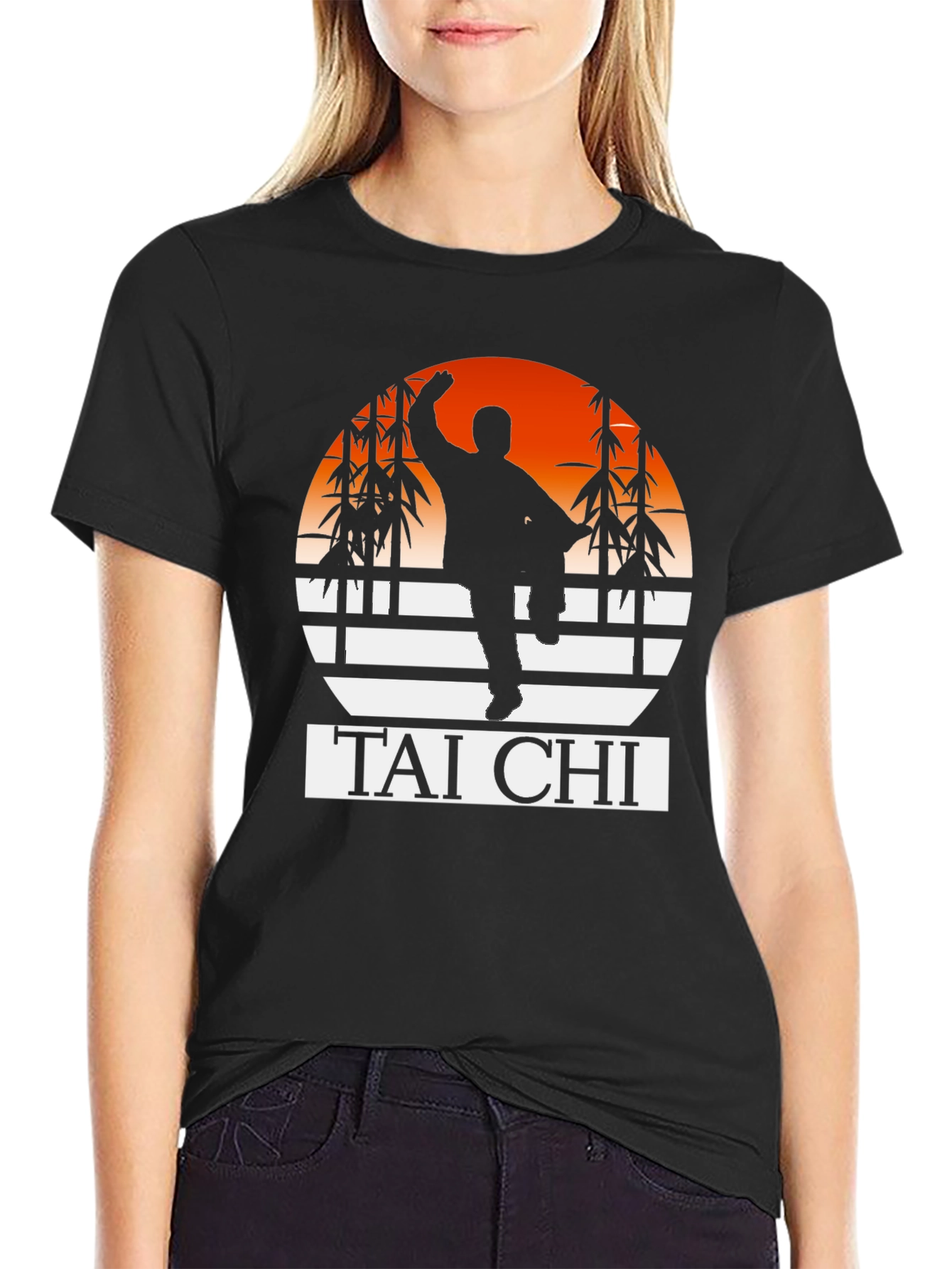 Tai Chi Sunset Graphic T-Shirt - Martial Arts Tee