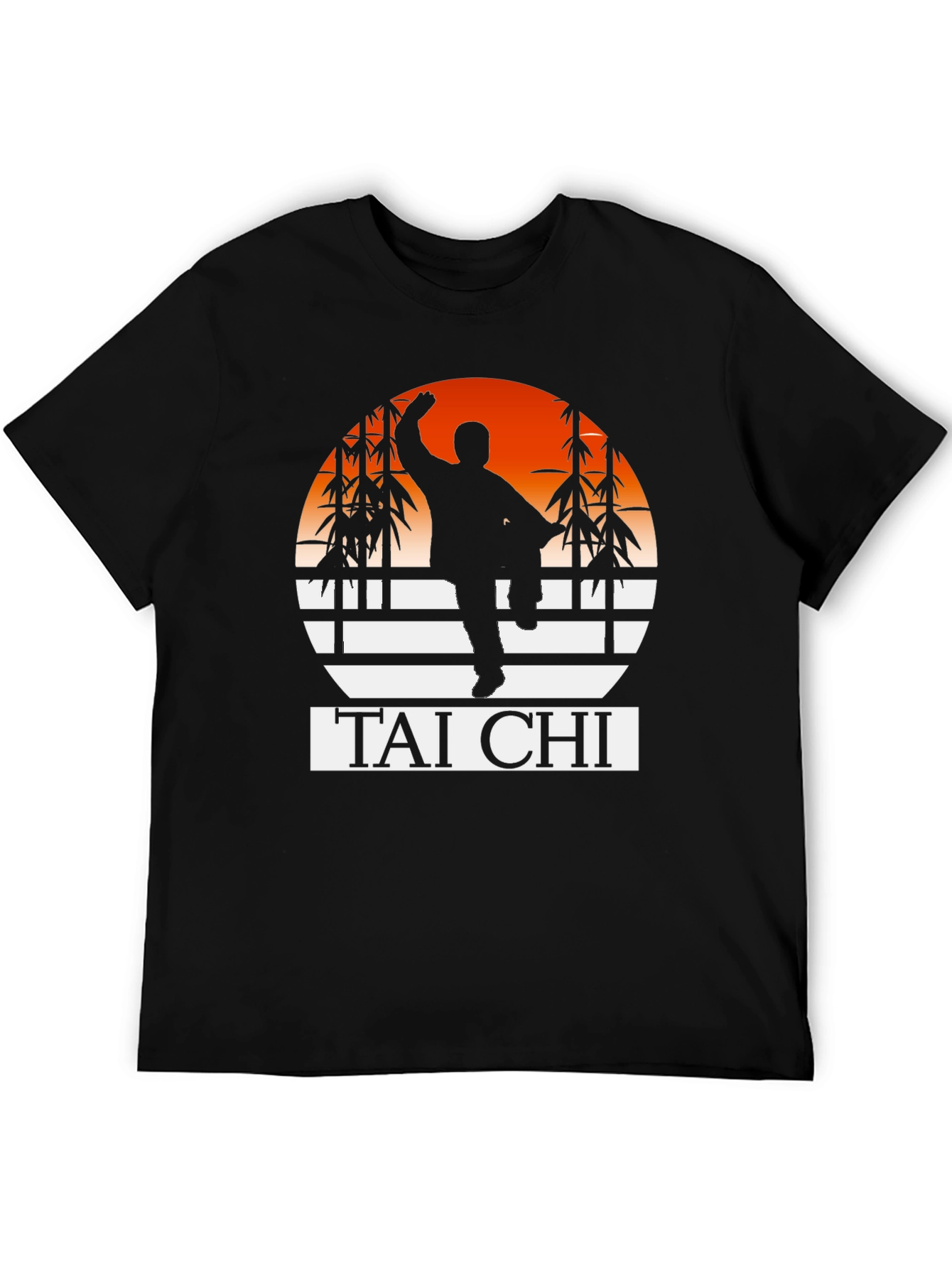 Tai Chi Sunset Graphic T-Shirt - Martial Arts Tee