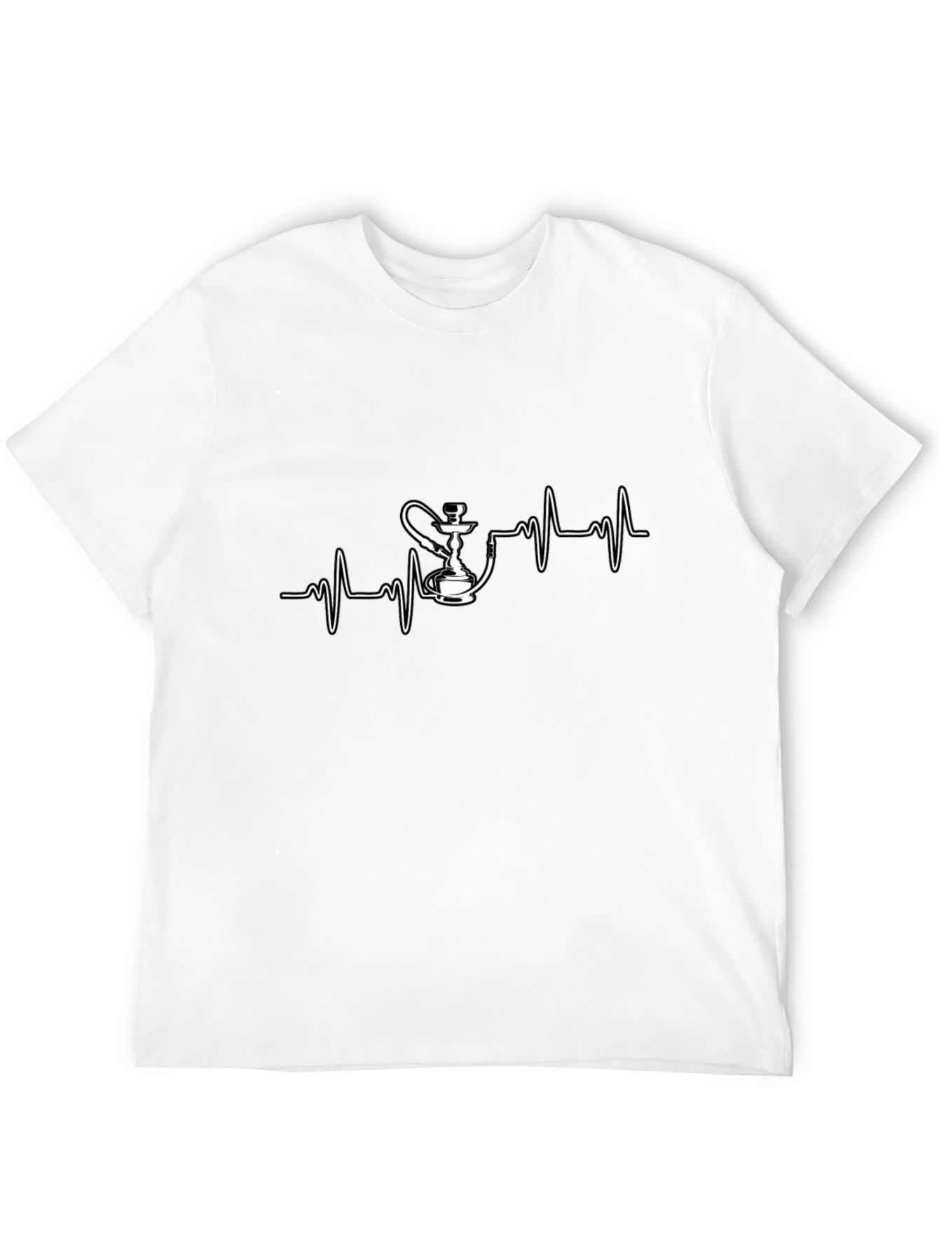 Hookah Heartbeat T-Shirt - Smokers Pulse