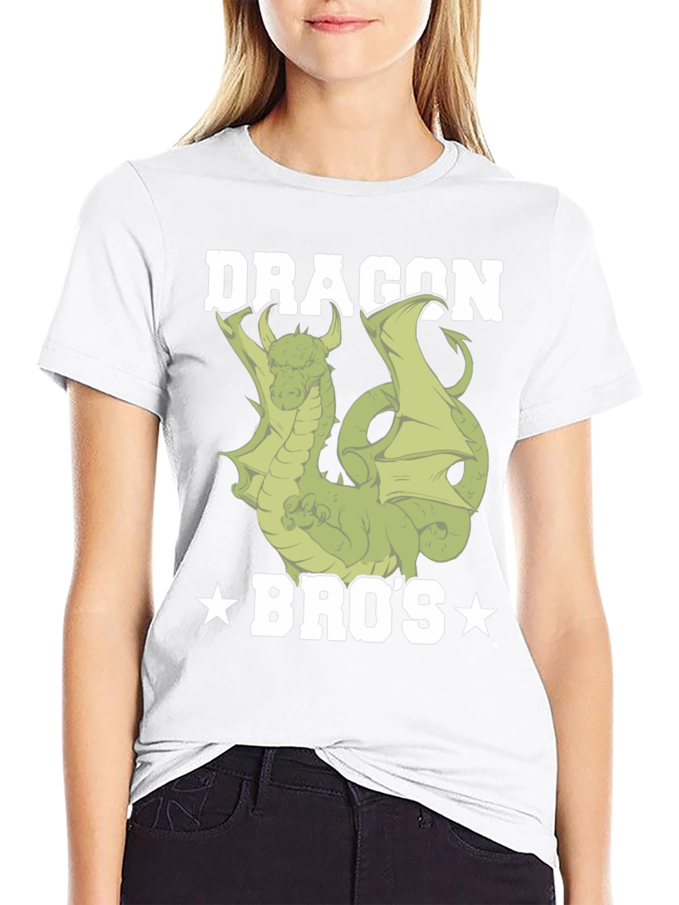 Dragon Bros Graphic Tee - Cool Dragon Design