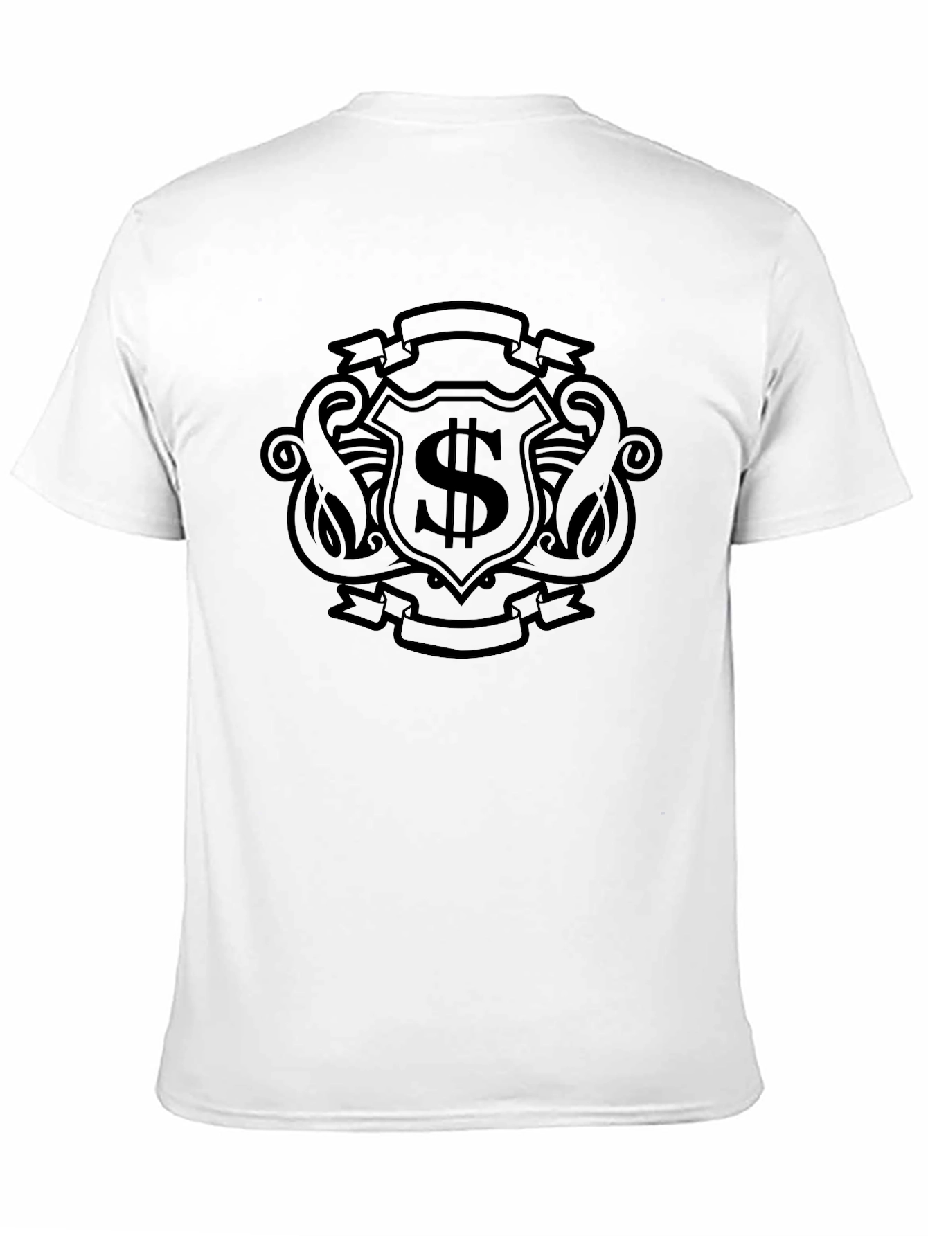 Black Crest Dollar Sign Graphic Tee