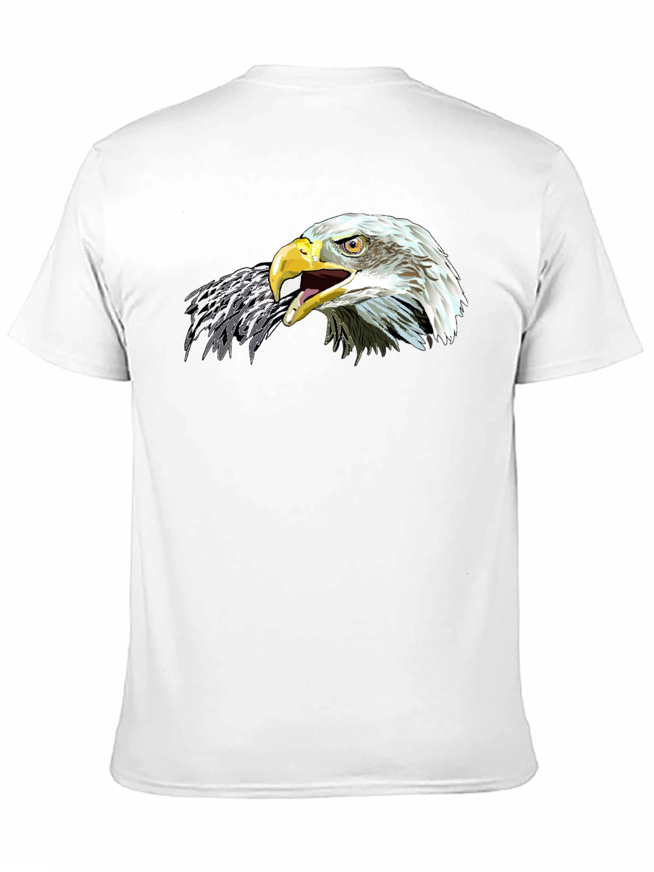 Bold Eagle Graphic Tee - Black Cotton Comfort
