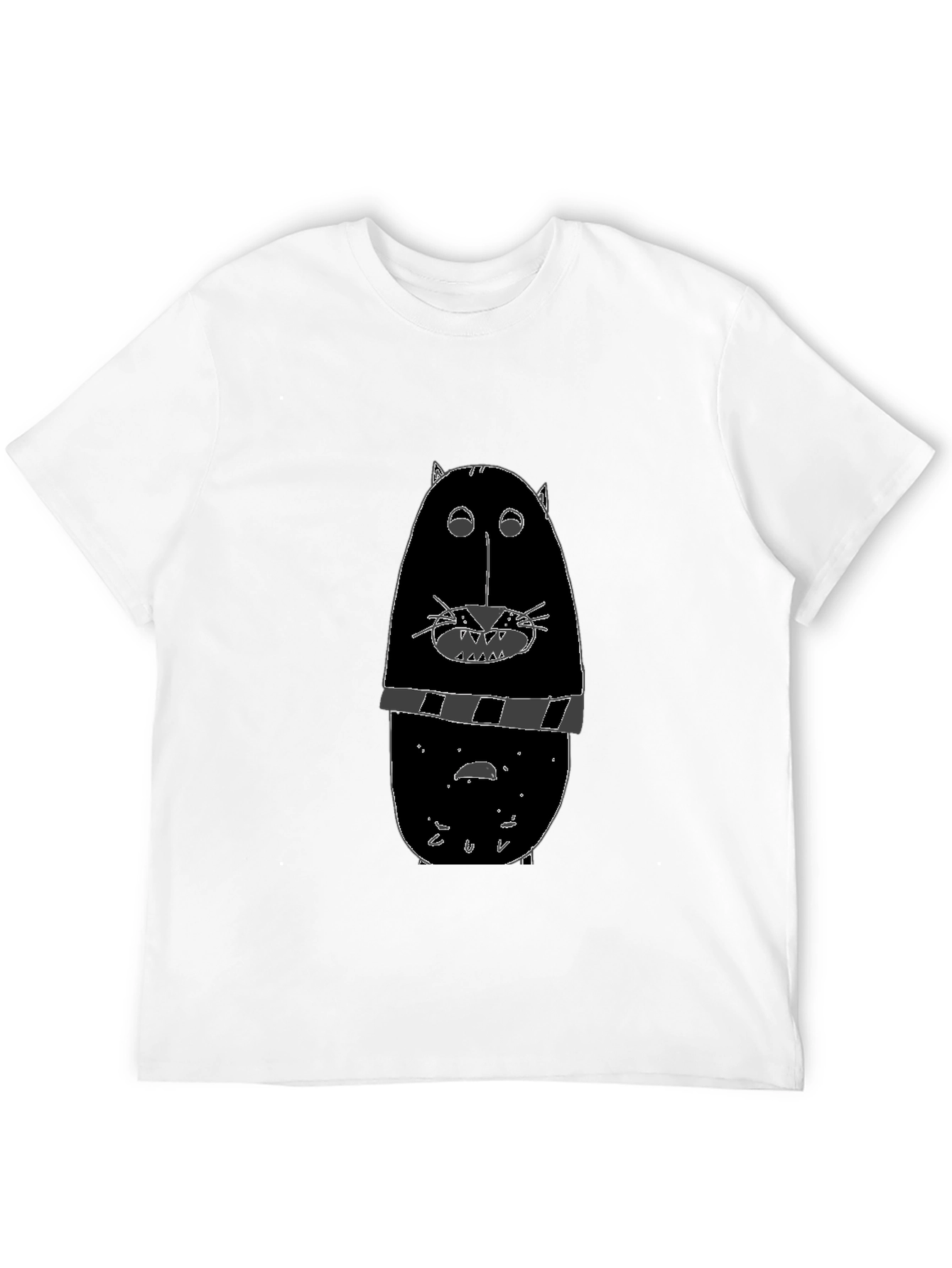 Funny Black Cat Graphic Tee