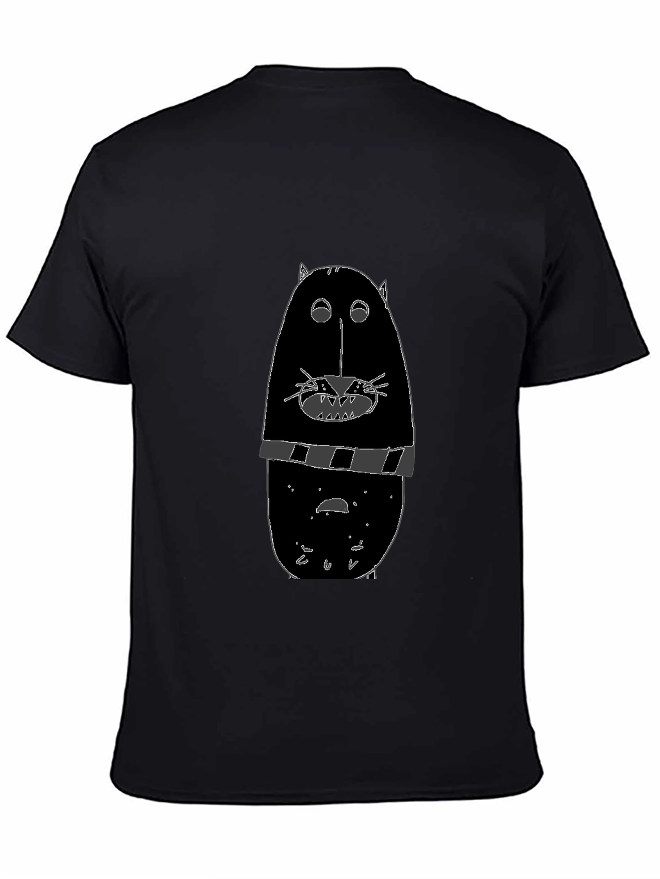 Funny Black Cat Graphic Tee