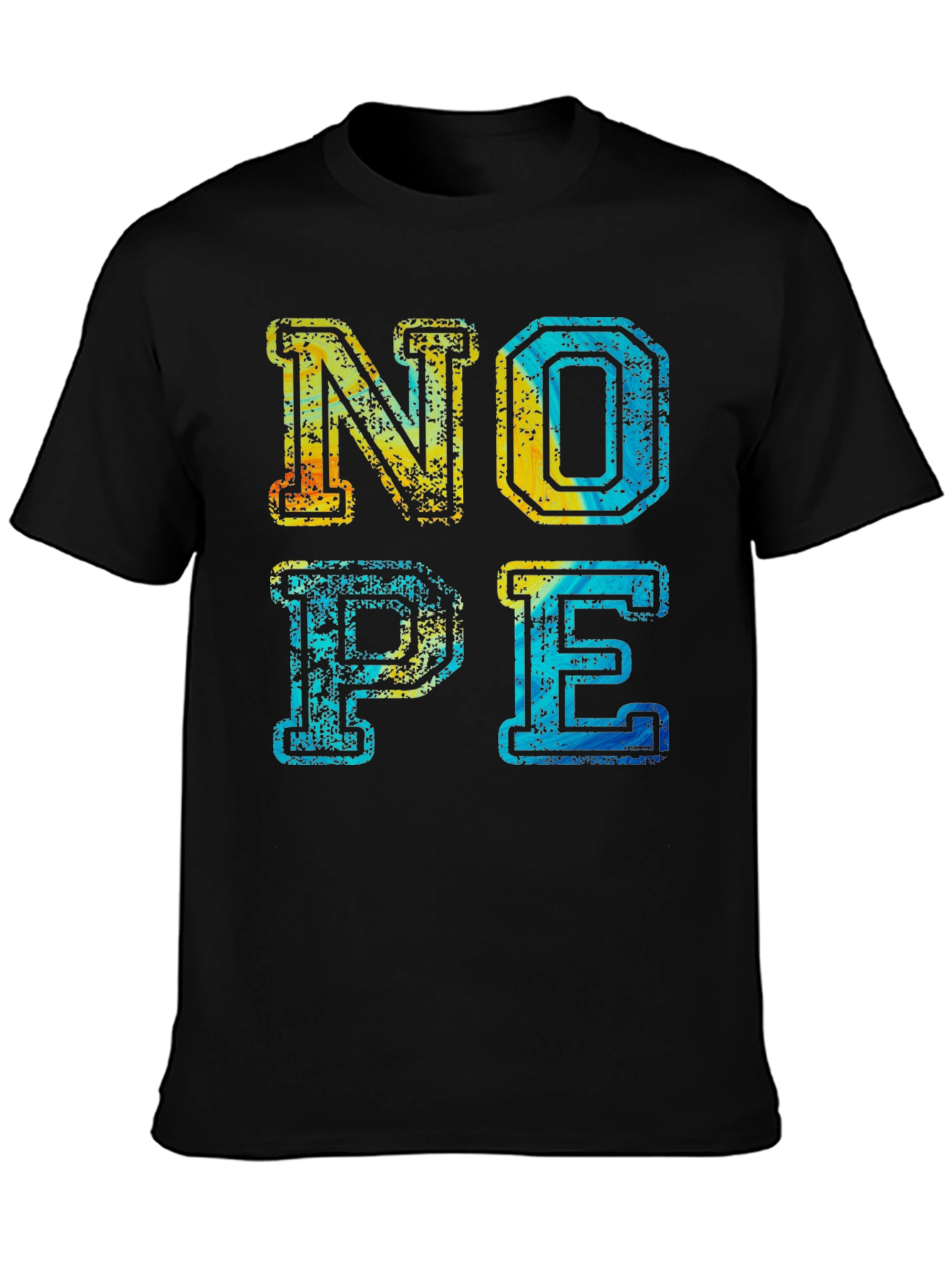 Retro Nope Graphic T-Shirt - Casual Wear