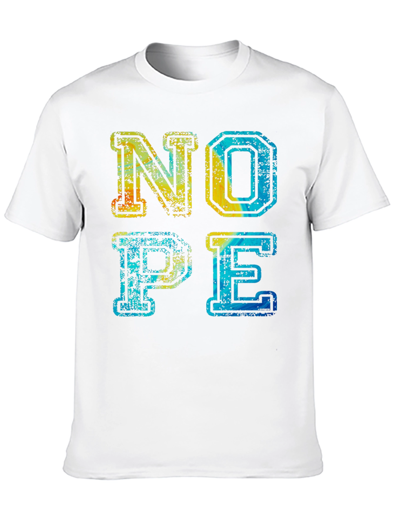 Retro Nope Graphic T-Shirt - Casual Wear