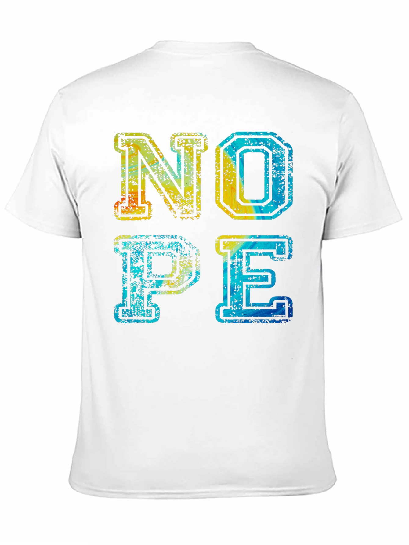 Retro Nope Graphic T-Shirt - Casual Wear