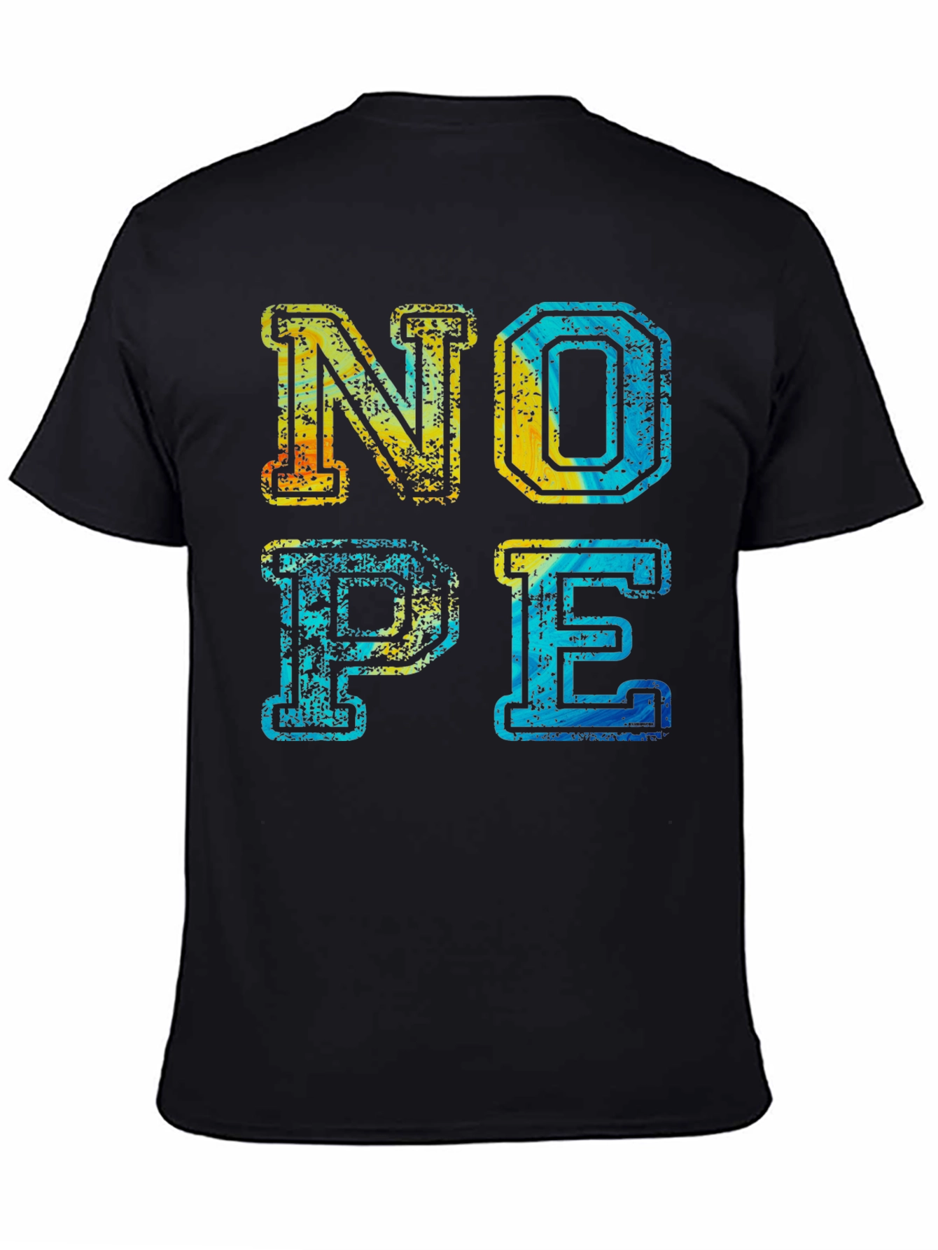 Retro Nope Graphic T-Shirt - Casual Wear