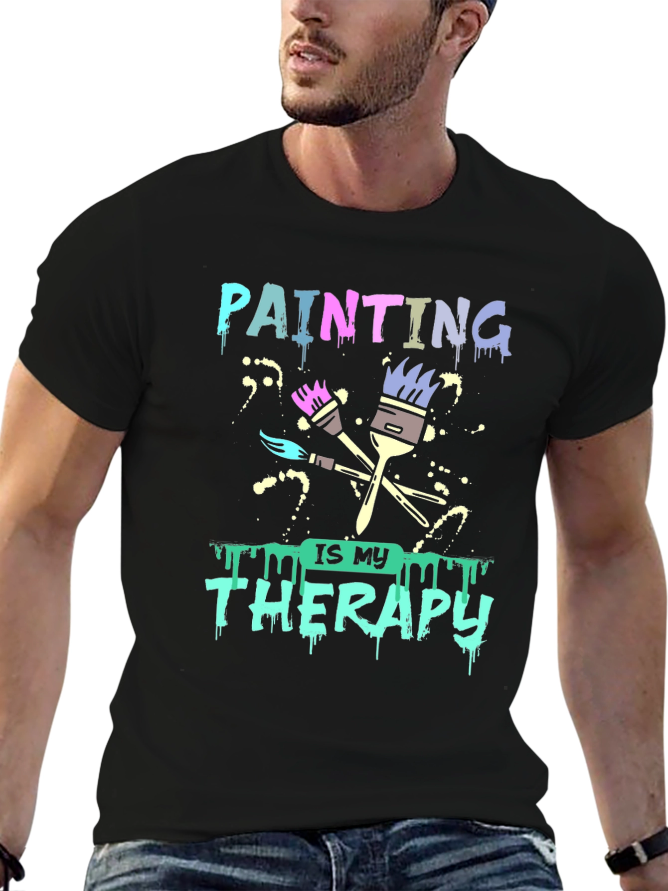 Painting is My Therapy Graphic Tee
