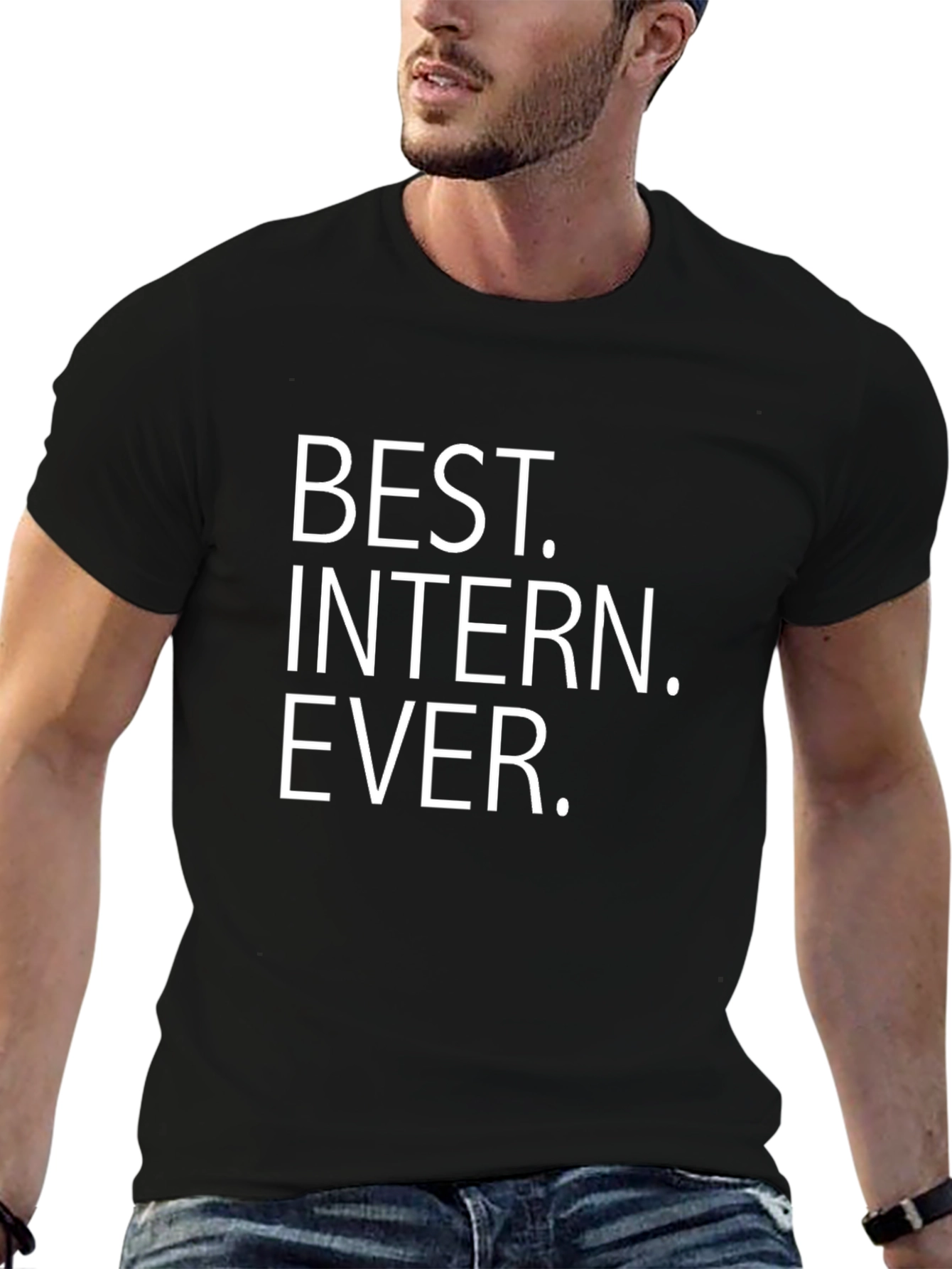 Best Intern Ever Black T-Shirt