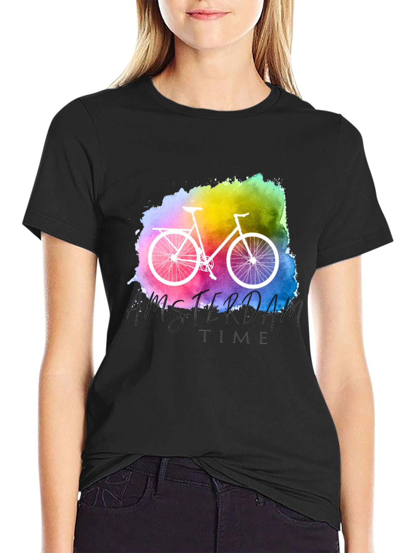 Amsterdam Time Bicycle Graphic Tee