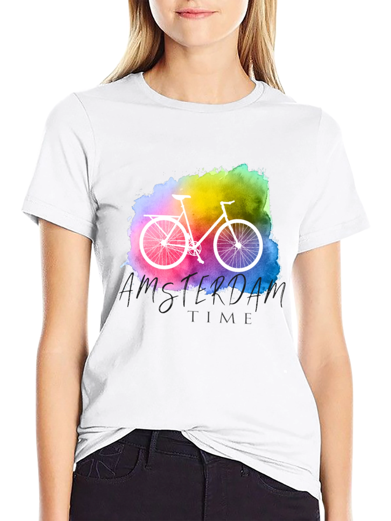 Amsterdam Time Bicycle Graphic Tee