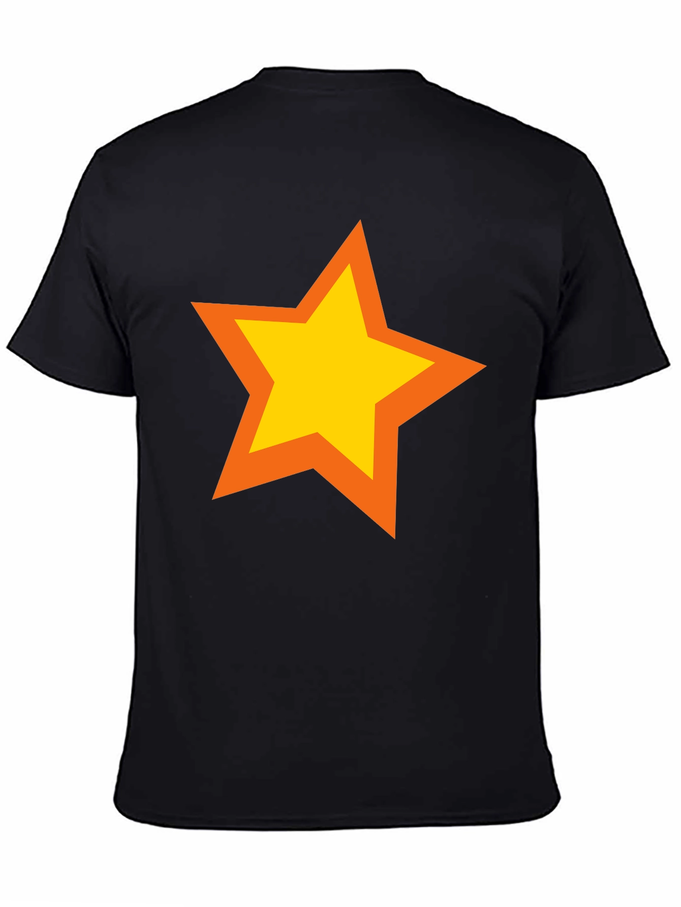 Bold Star Graphic Tee - Black Casual Shirt