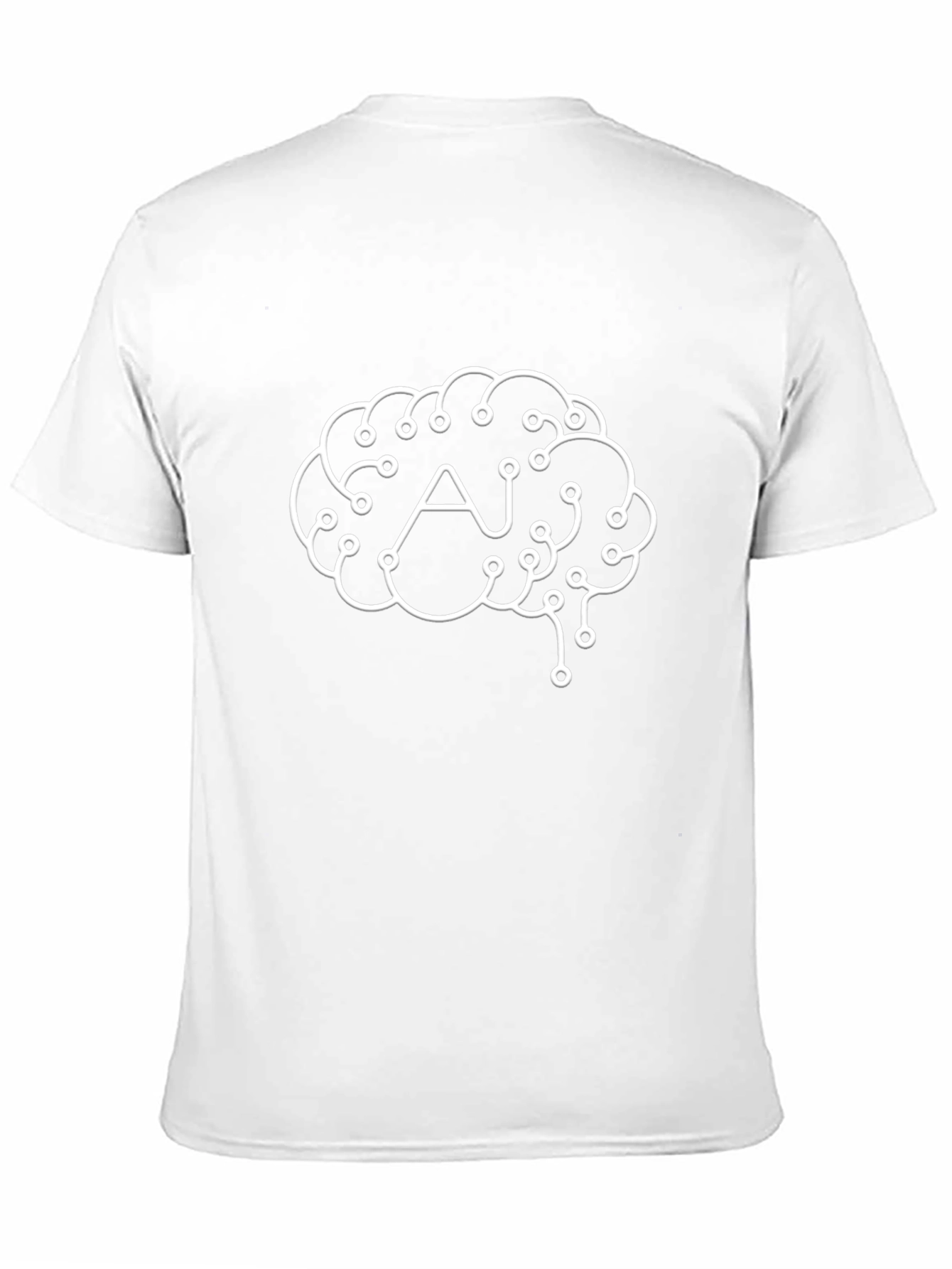 AI Brain Circuitry T-Shirt - Tech Style Tee