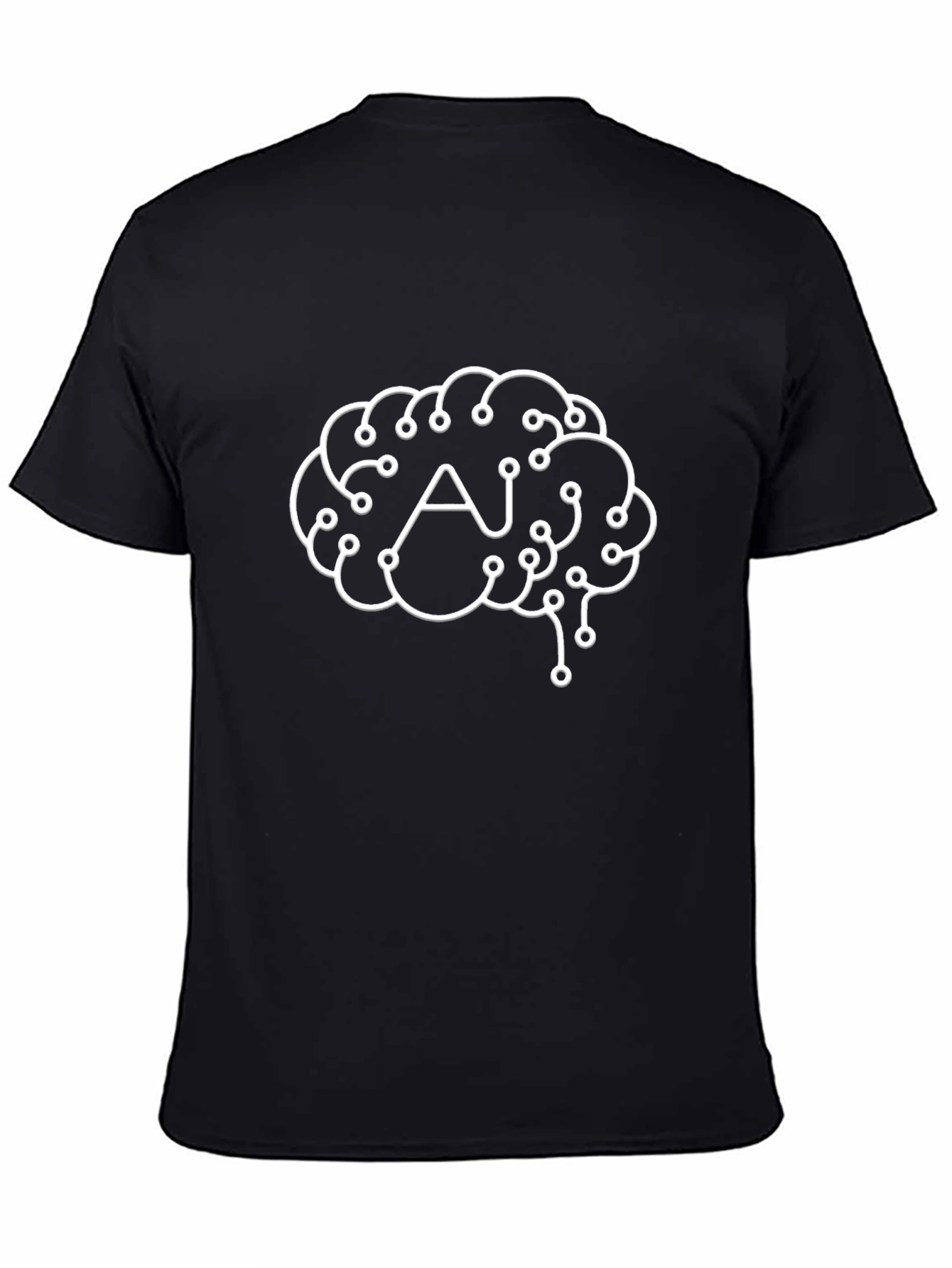 AI Brain Circuitry T-Shirt - Tech Style Tee
