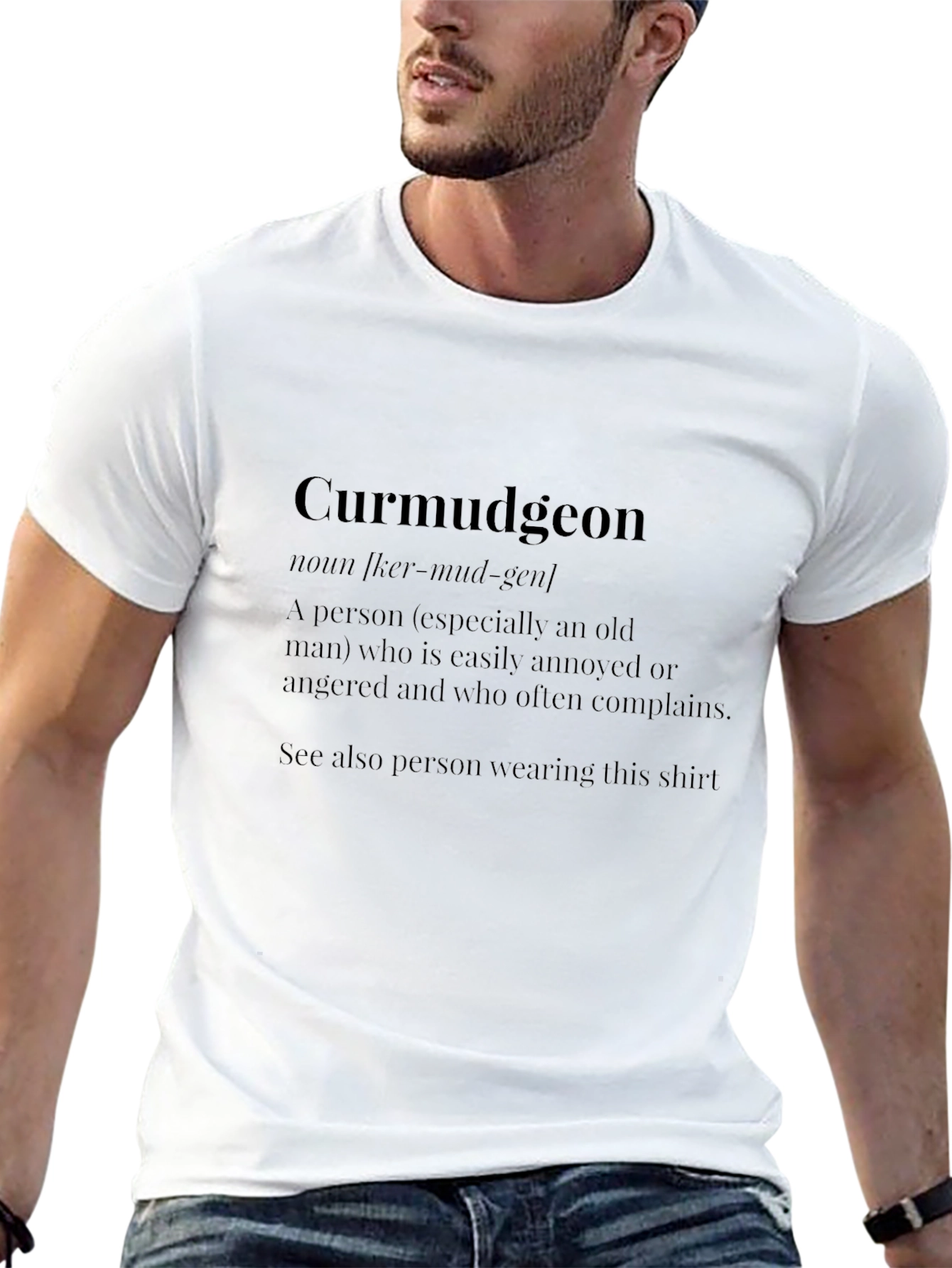Curmudgeon Definition T-Shirt - Funny Old Man Tee