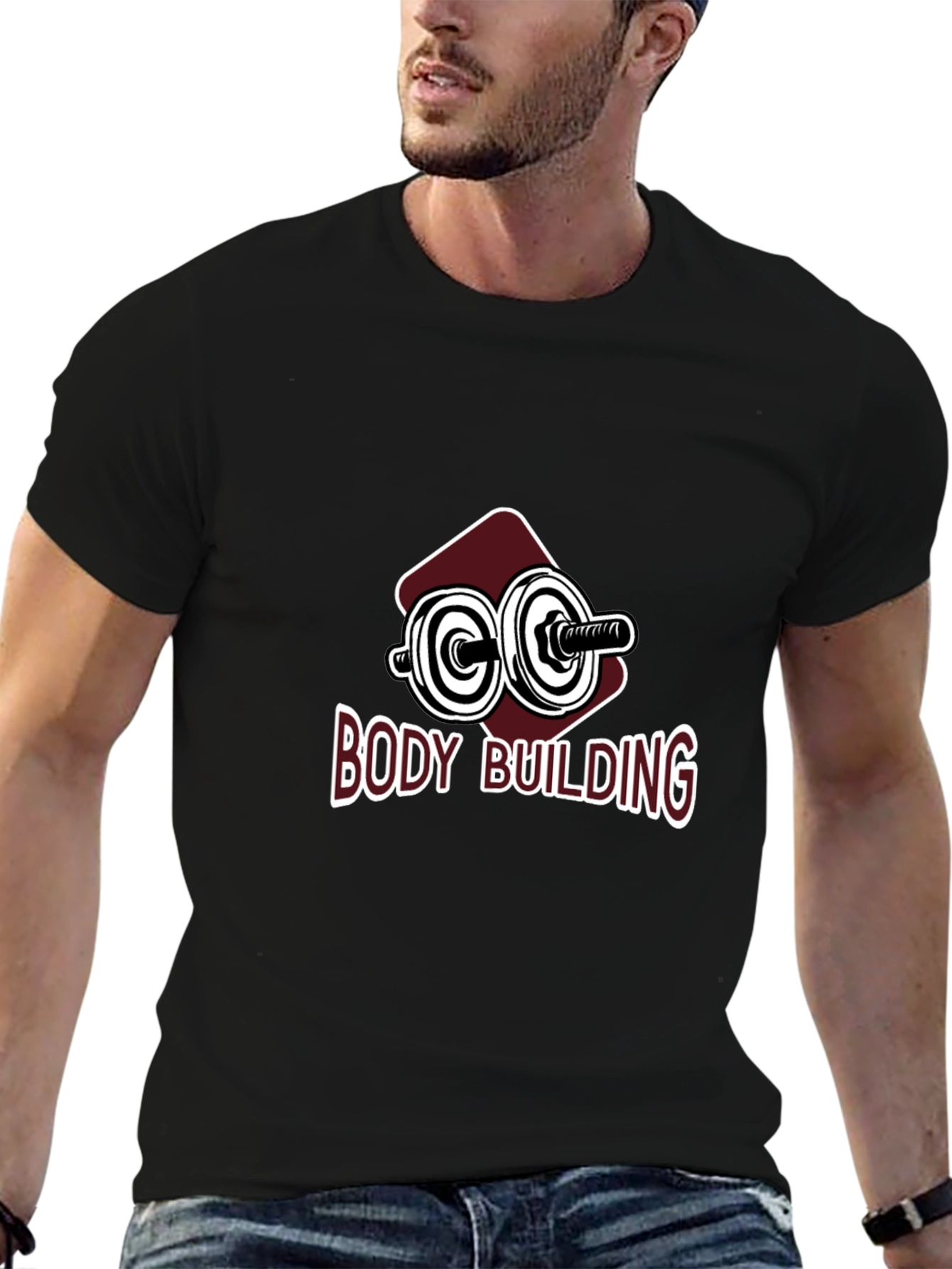 Bodybuilding Black T-Shirt - Gym & Fitness Apparel