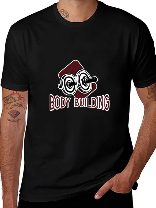 Bodybuilding Black T-Shirt - Gym & Fitness Apparel