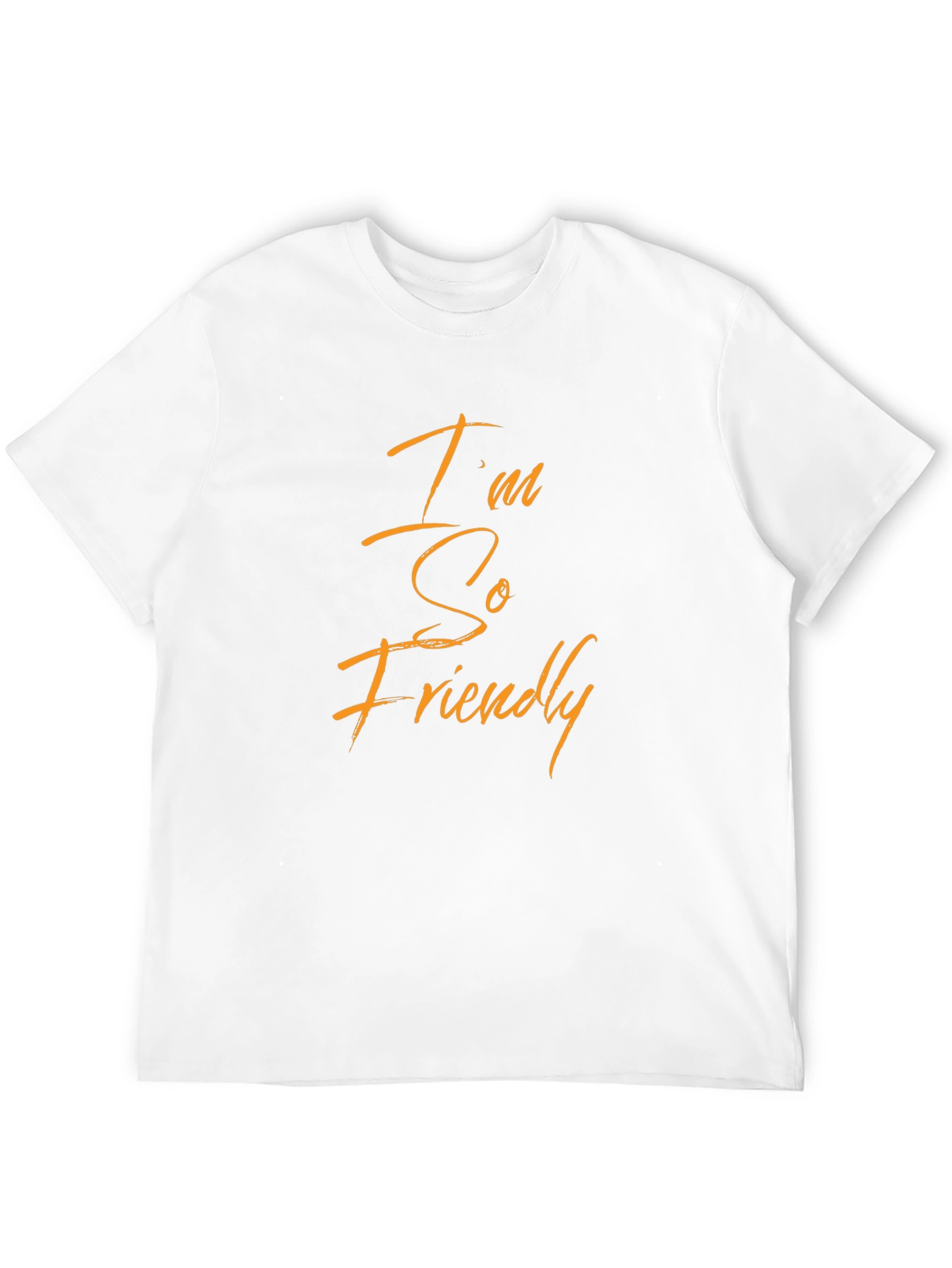 Friendly Graphic Tee - Soft Cotton Blend