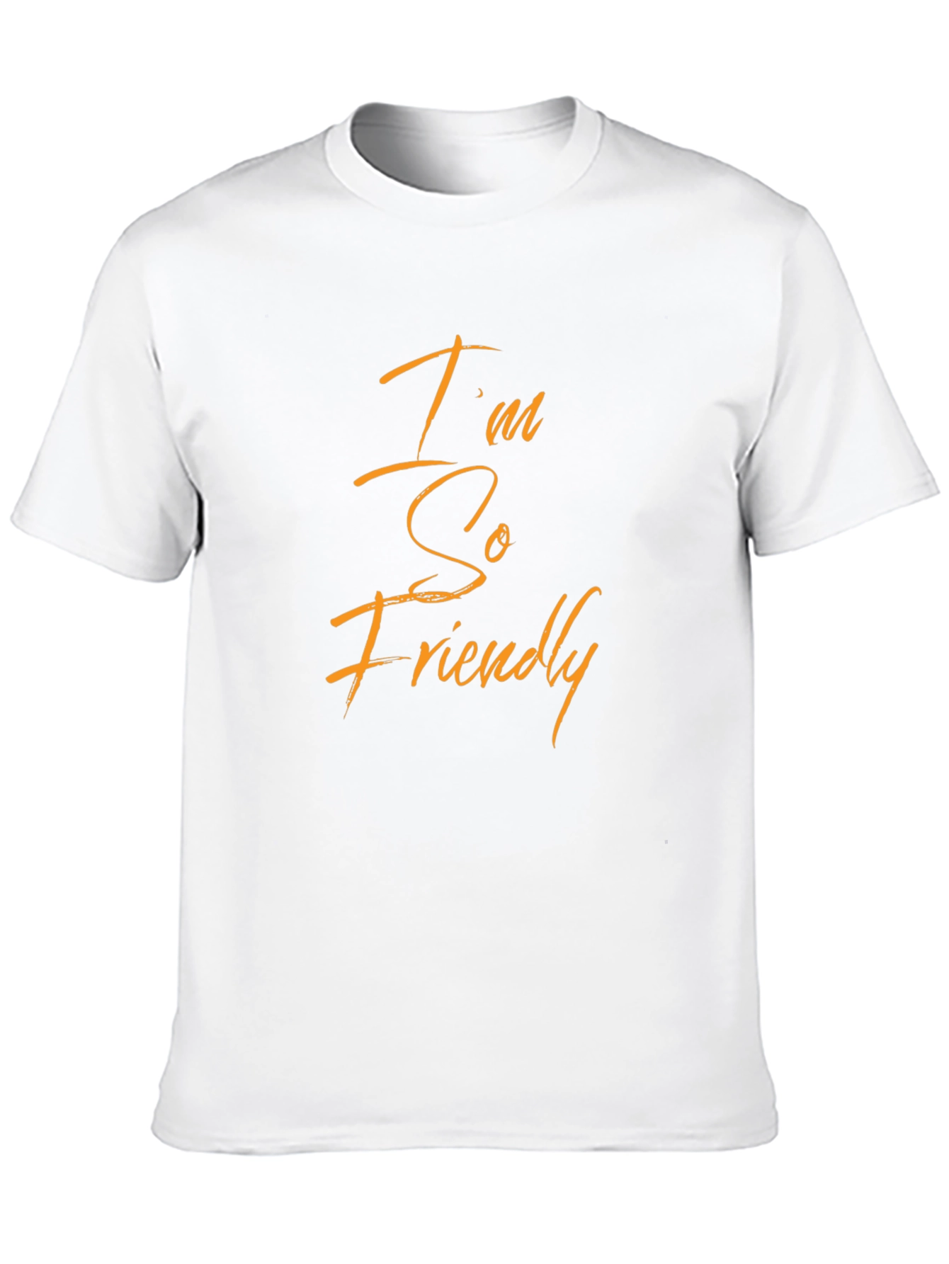 Friendly Graphic Tee - Soft Cotton Blend