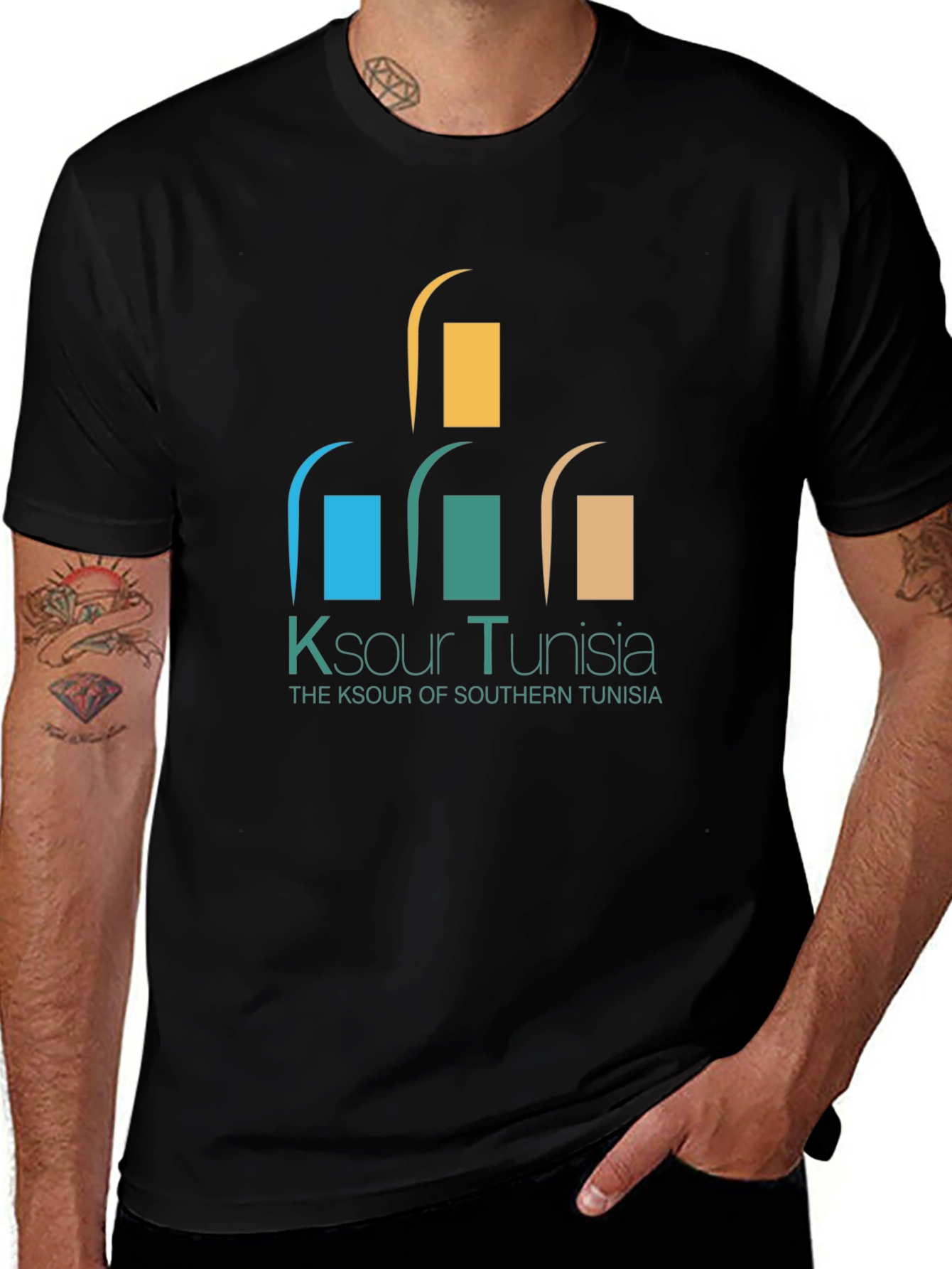 Ksour of Tunisia Black T-Shirt