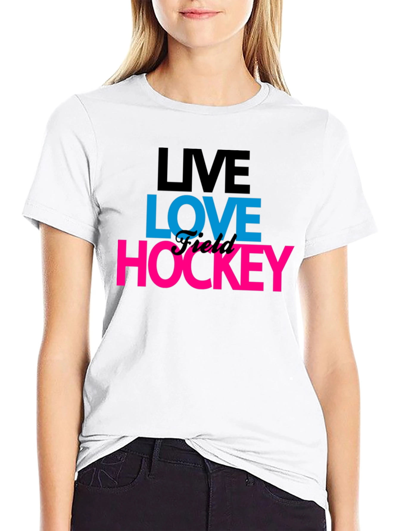 Live Love Hockey Graphic T-Shirt