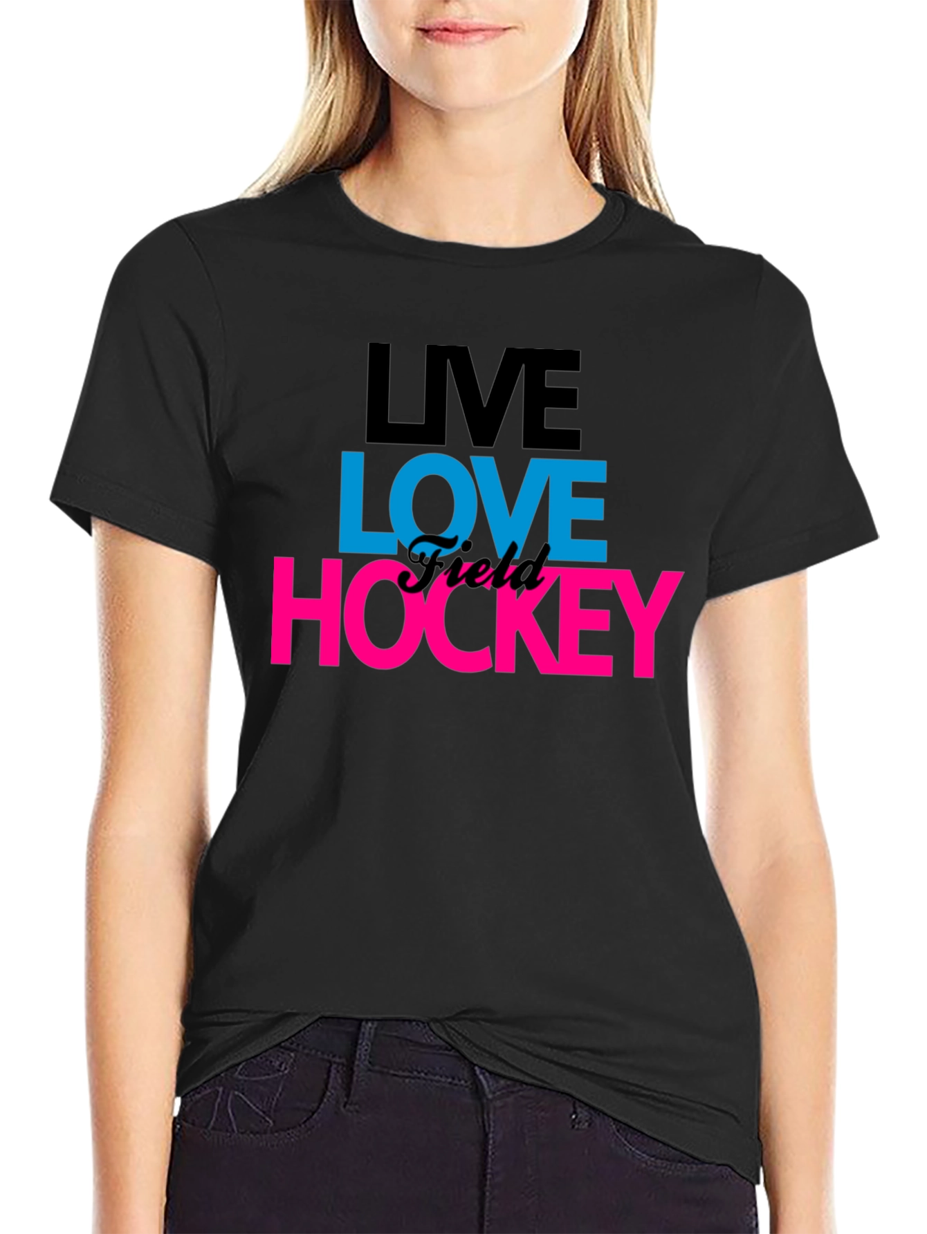 Live Love Hockey Graphic T-Shirt