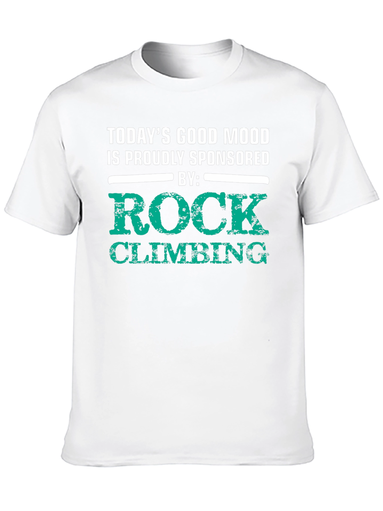 Rock Climbing Sponsored Good Mood Black T-Shirt