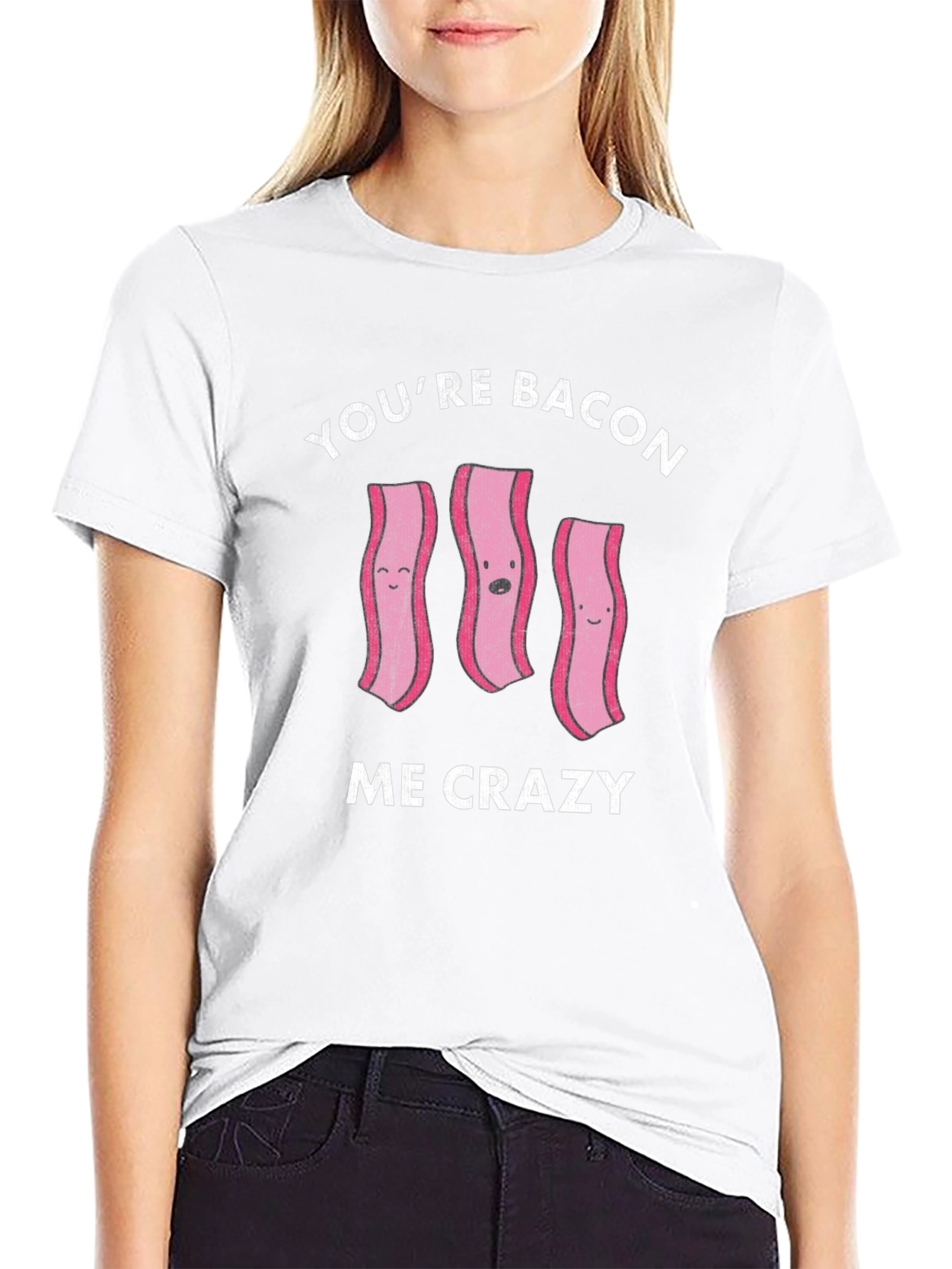 Bacon Me Crazy Black T-Shirt