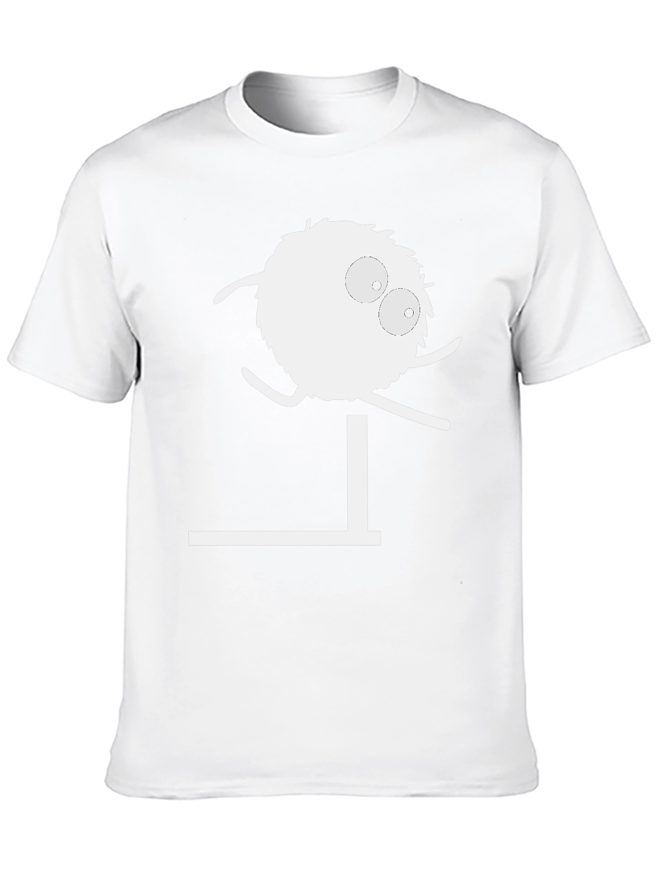 Funny Cartoon Jumping Hurdle Black T-Shirt