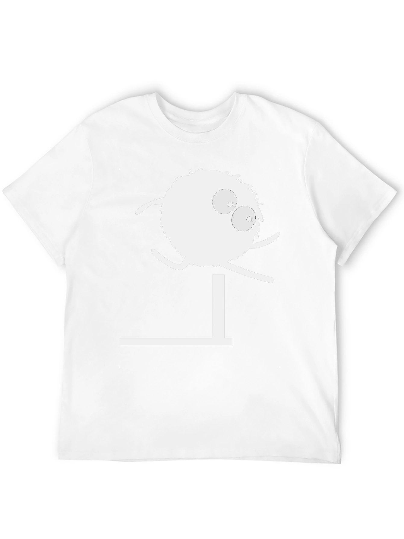 Funny Cartoon Jumping Hurdle Black T-Shirt