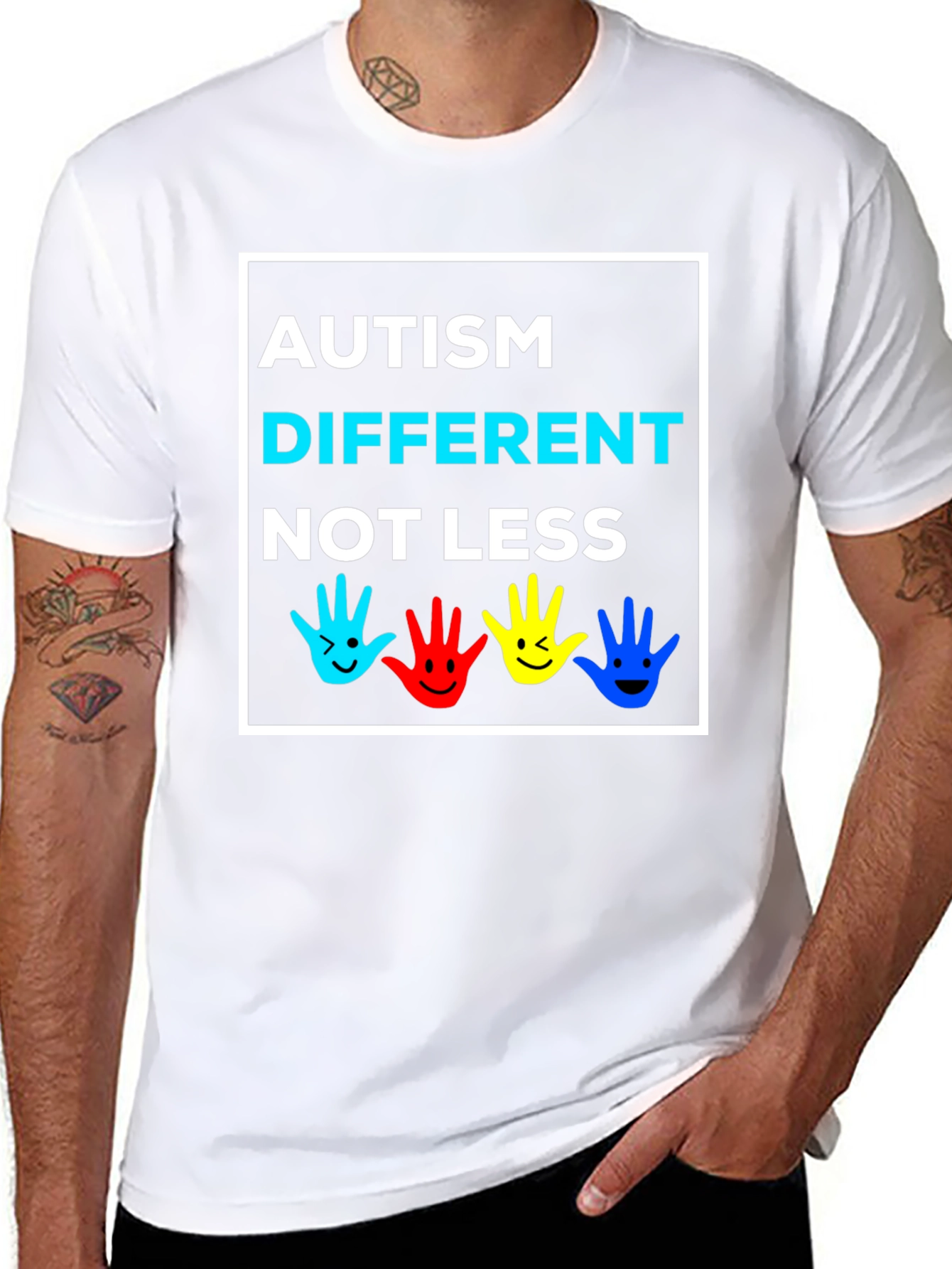 Autism Awareness T-Shirt - Different Not Less