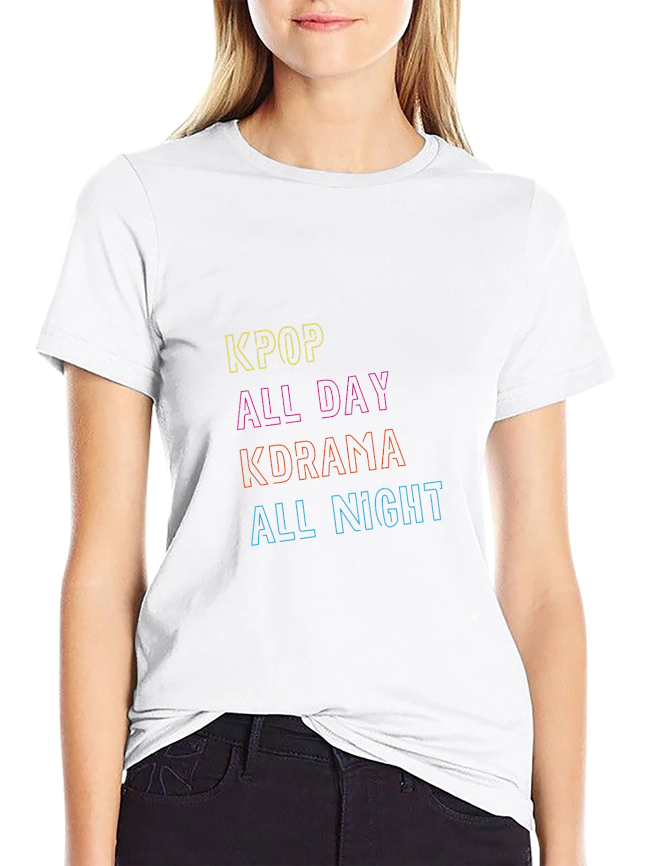 Kpop Kdrama All Day All Night Black Tee